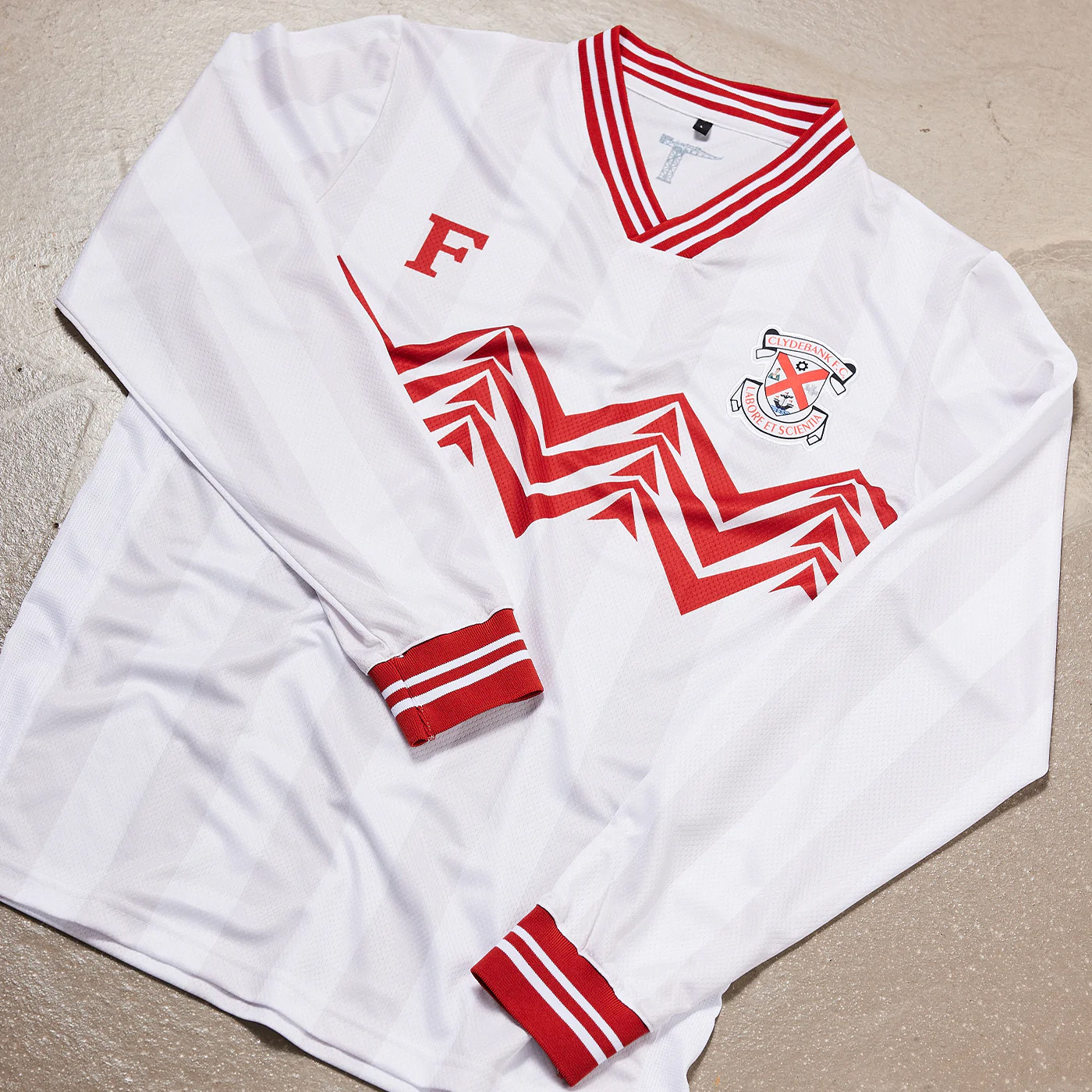 Finnieston X Clydebank FC Long Sleeve Jersey - Photograph ©Finnieston Clothing