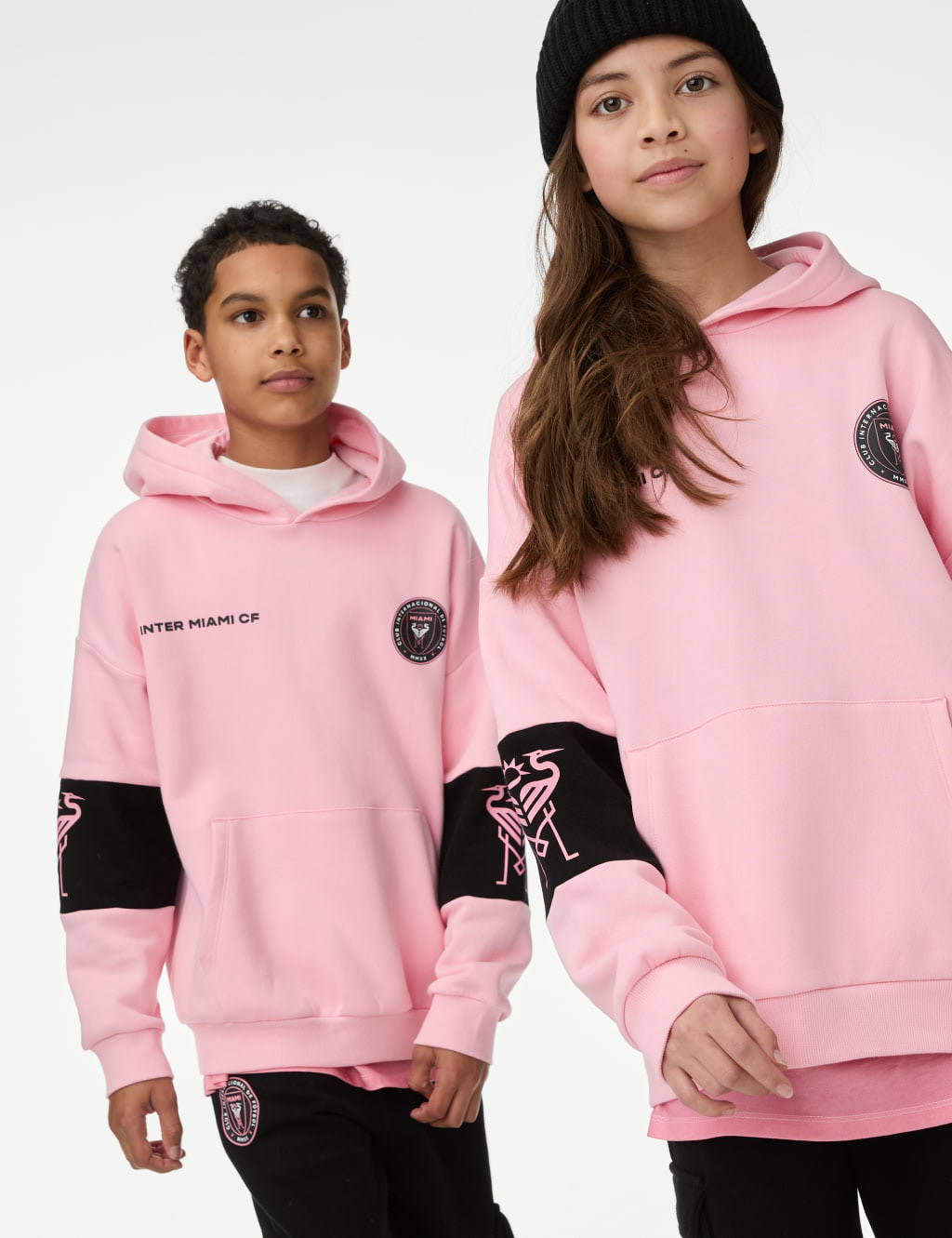 M&S Inter Miami Oversized Hoodie - Photography by Marks & Spencer