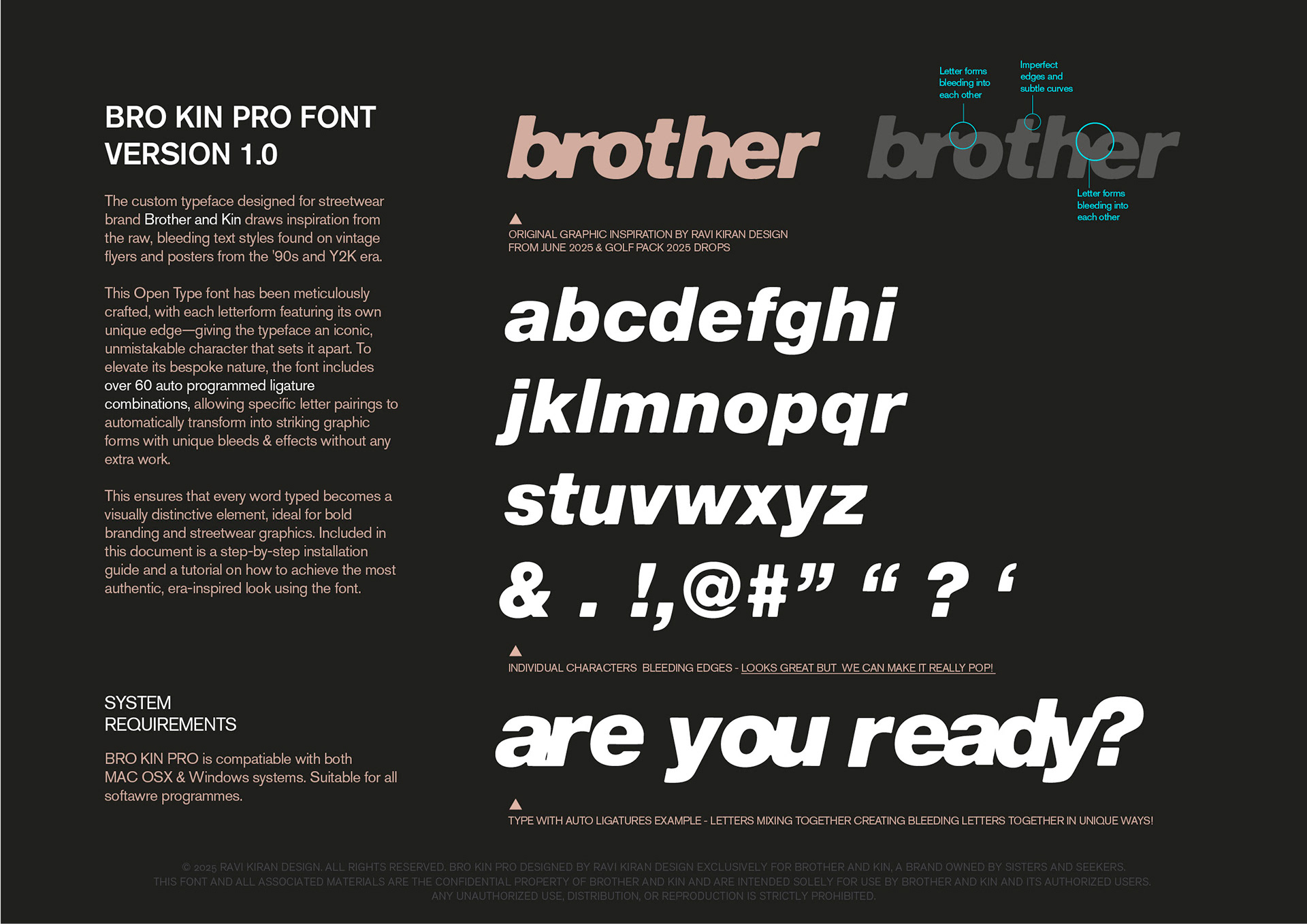 BroKin Pro Font Guide Breakdown