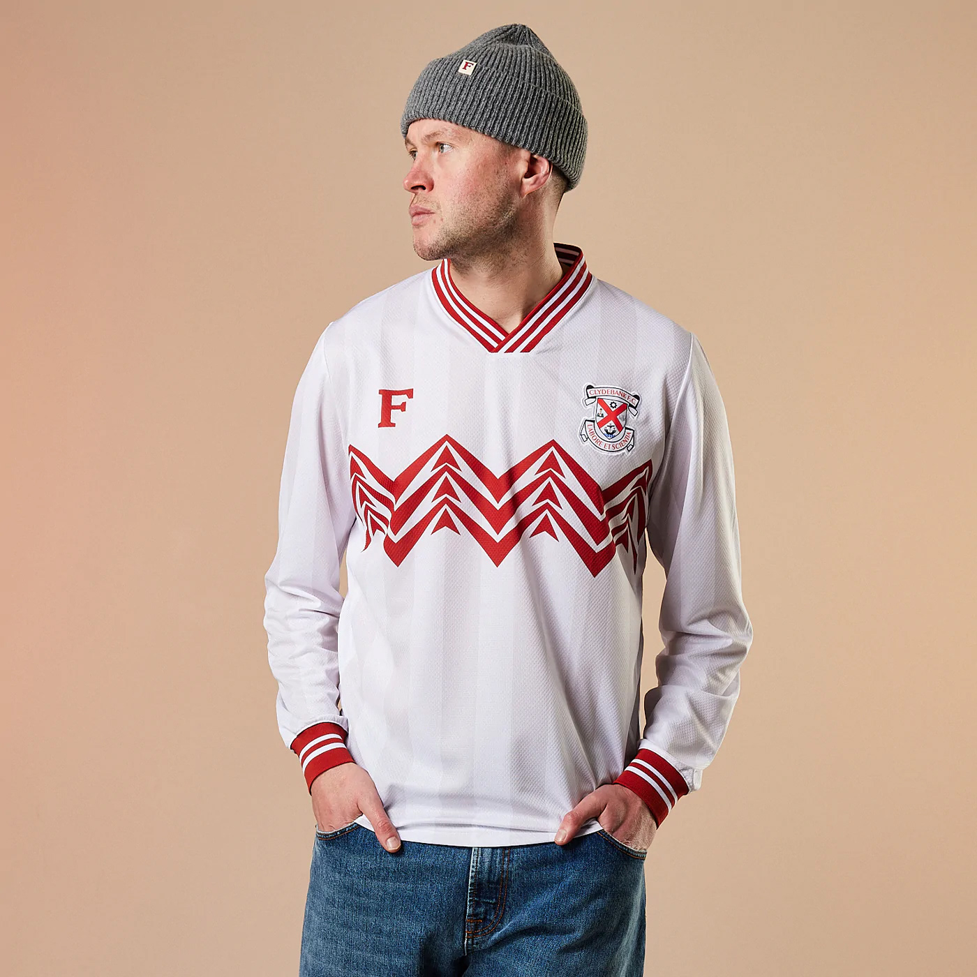 Finnieston X Clydebank FC Short Sleeve Jersey - Photograph ©Finnieston Clothing