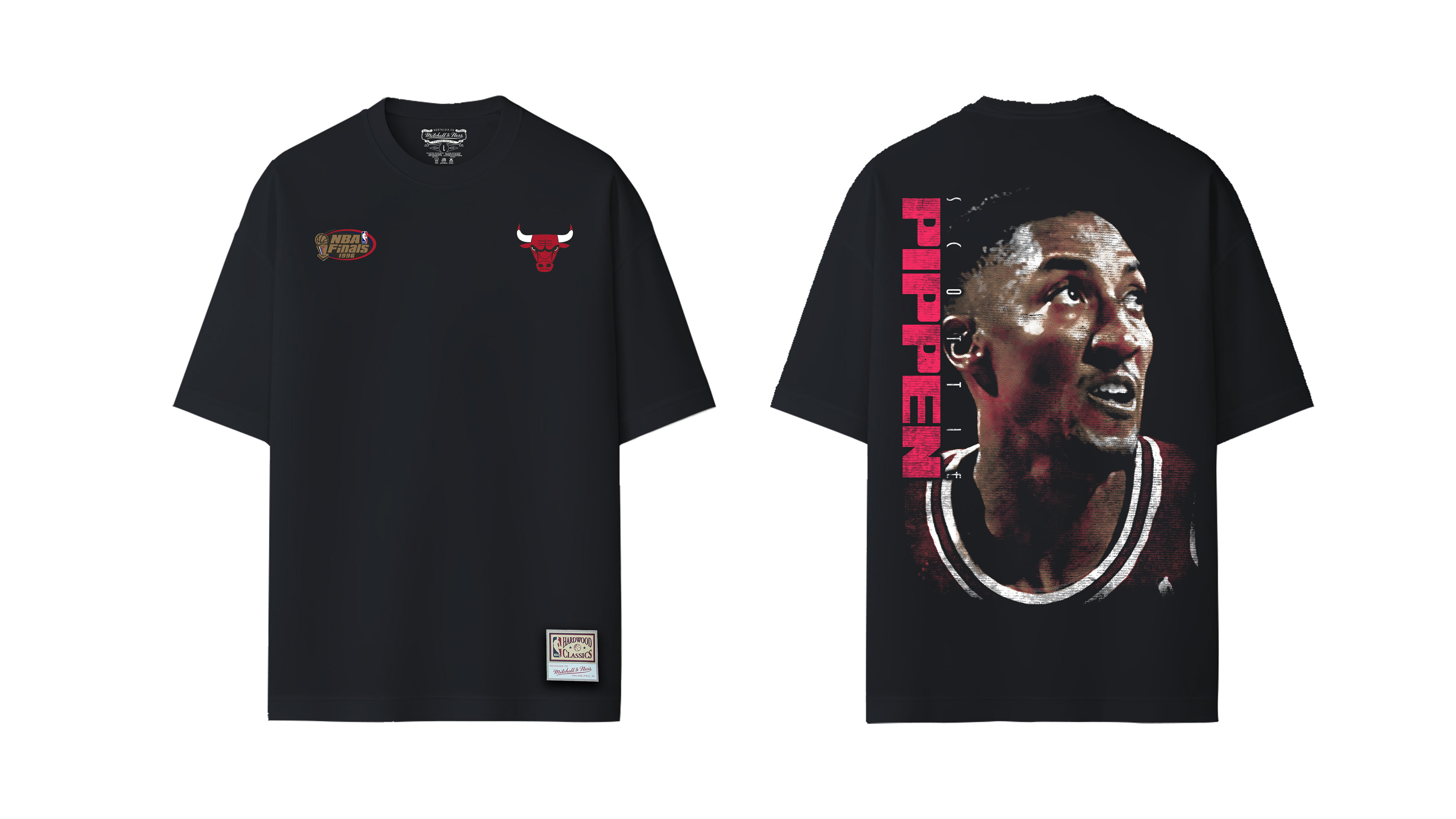 Mitchell & Ness Pippen Faces Graphic Tee