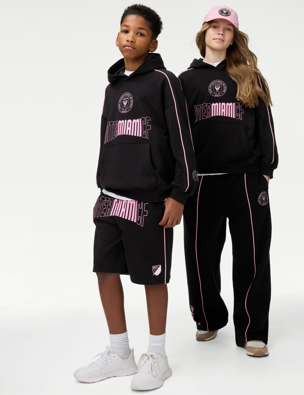M&S Inter Miami Oversized Hoodie & Shorts / Pant - Photography by Marks & Spencer