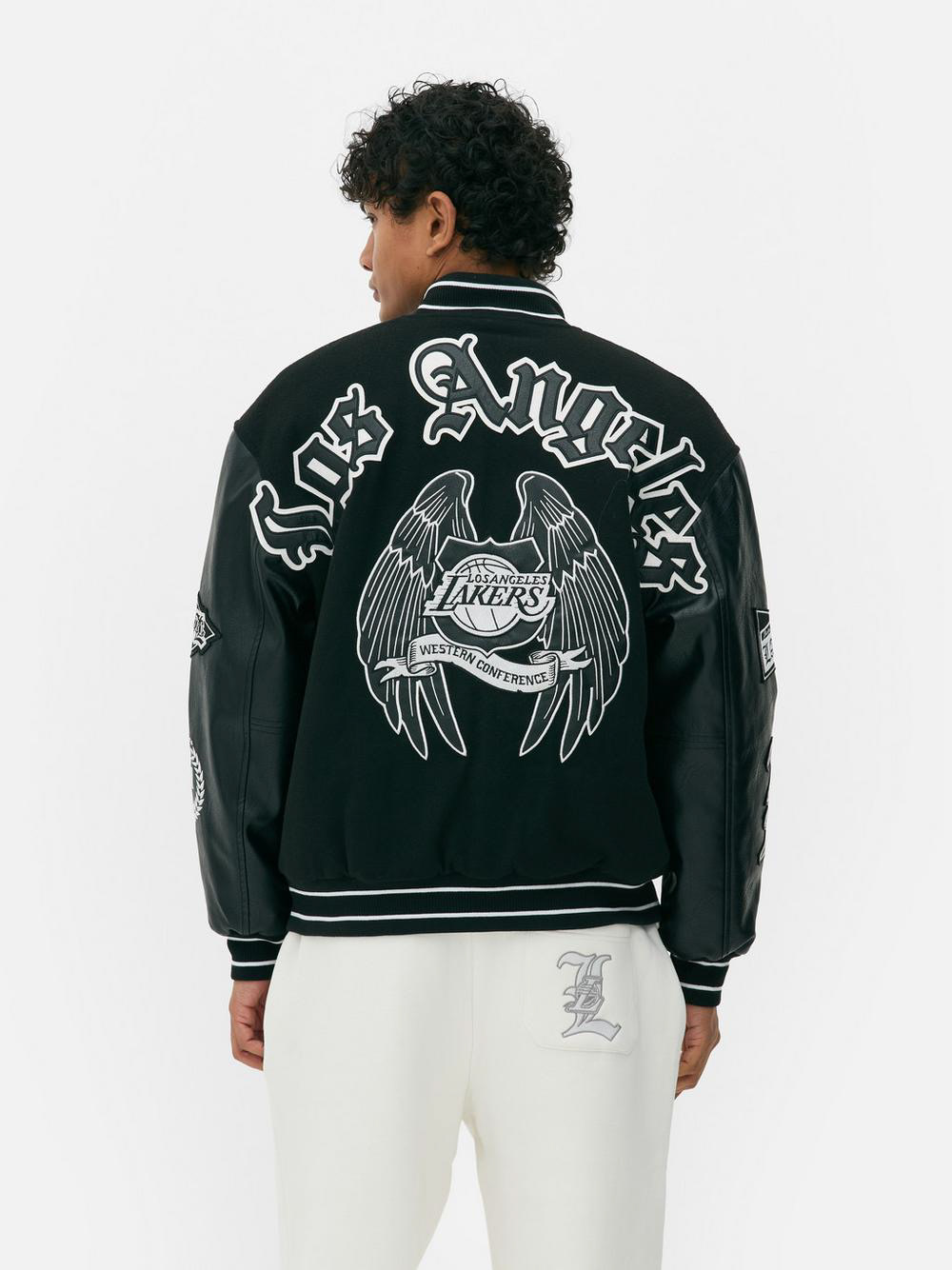 NBA x Josh Denzel [Primark] AW24 Lakers Jacket. Photograph By Primark