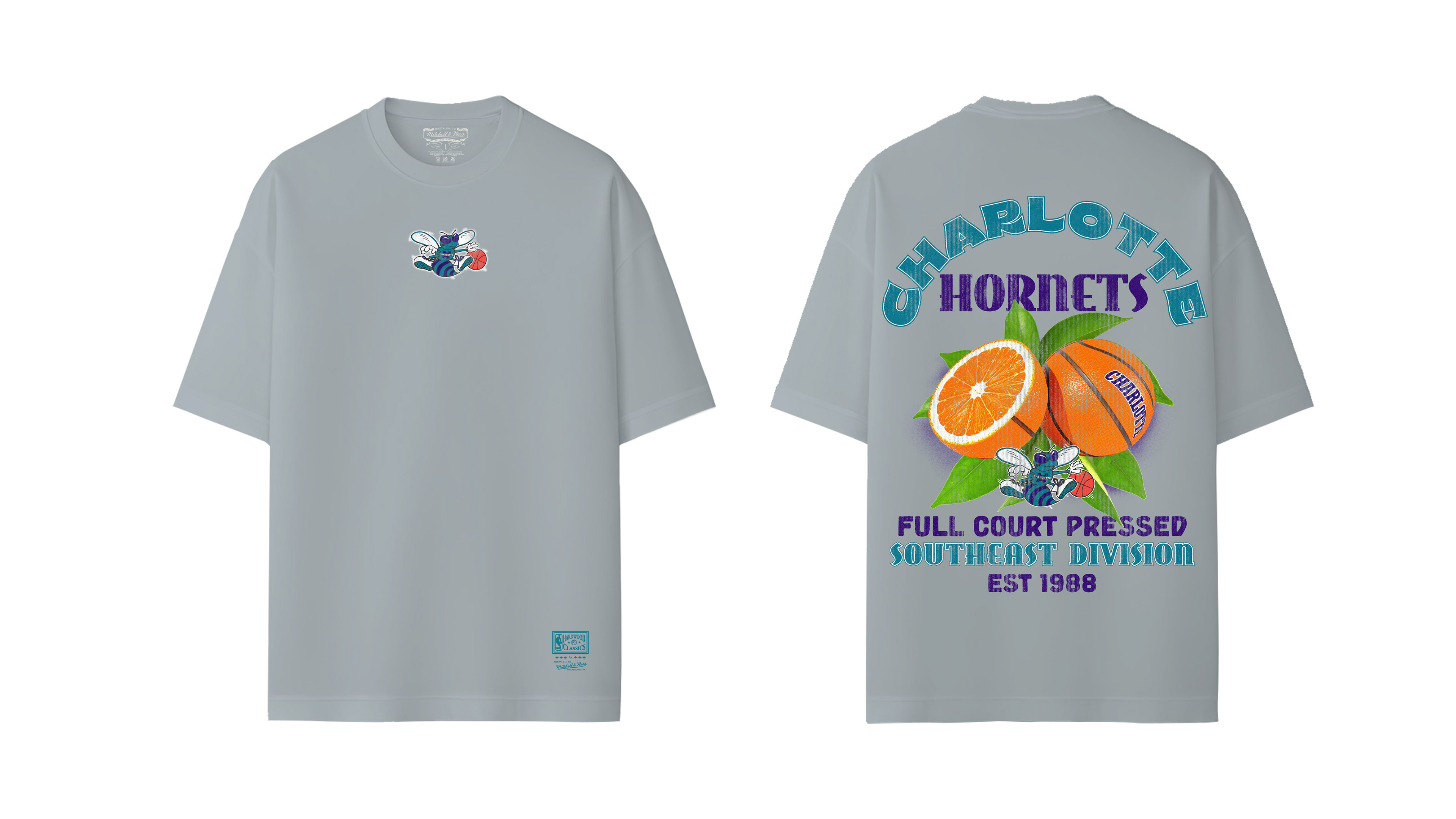 Mitchell & Ness Charlotte Hornets Full Court Pressed Tee
