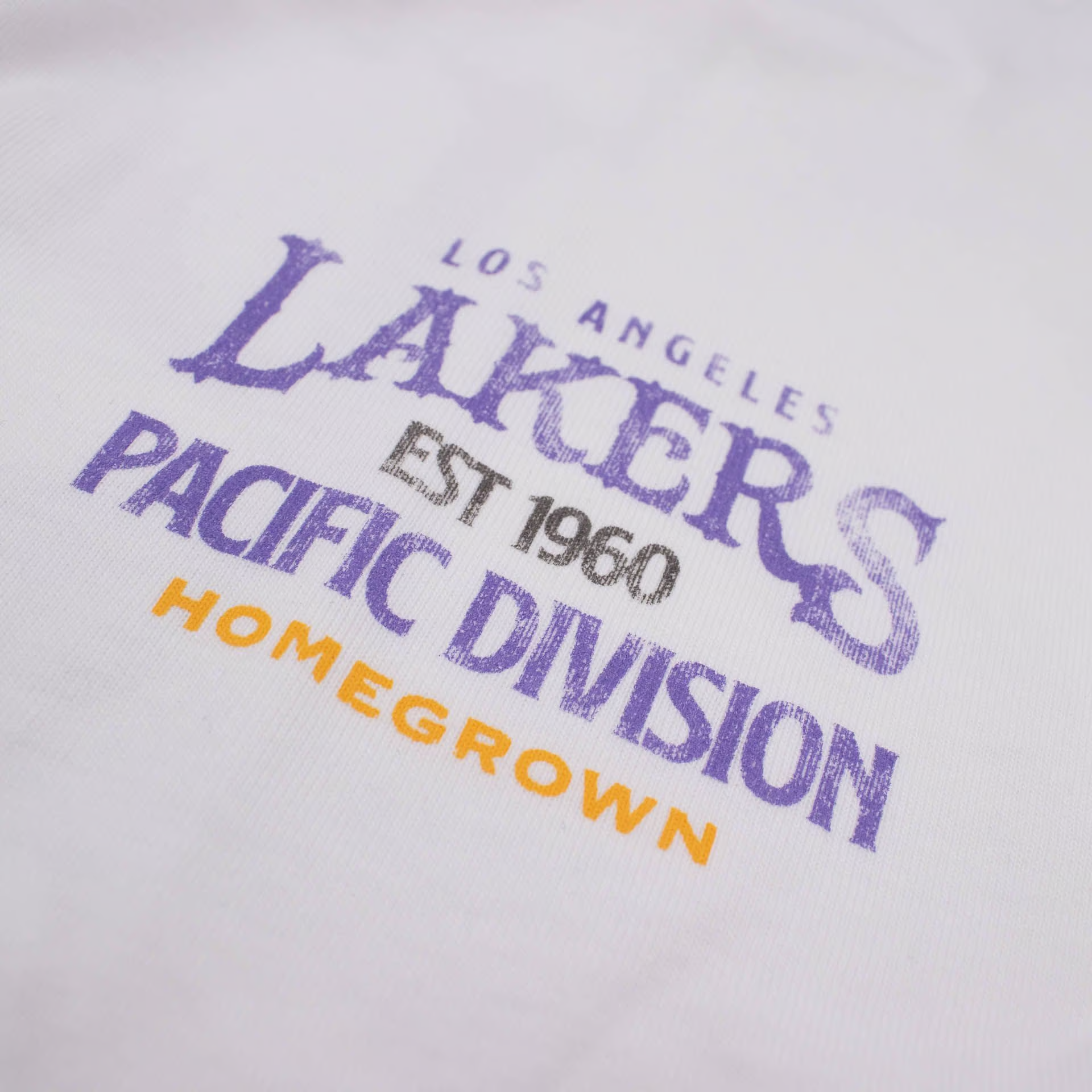 Mitchell & Ness Los Angeles Lakers Full Court Pressed Tee - Front Chest
