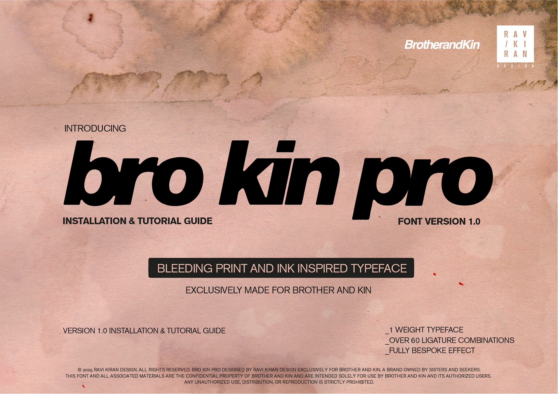 BroKin Pro Font Guide Cover