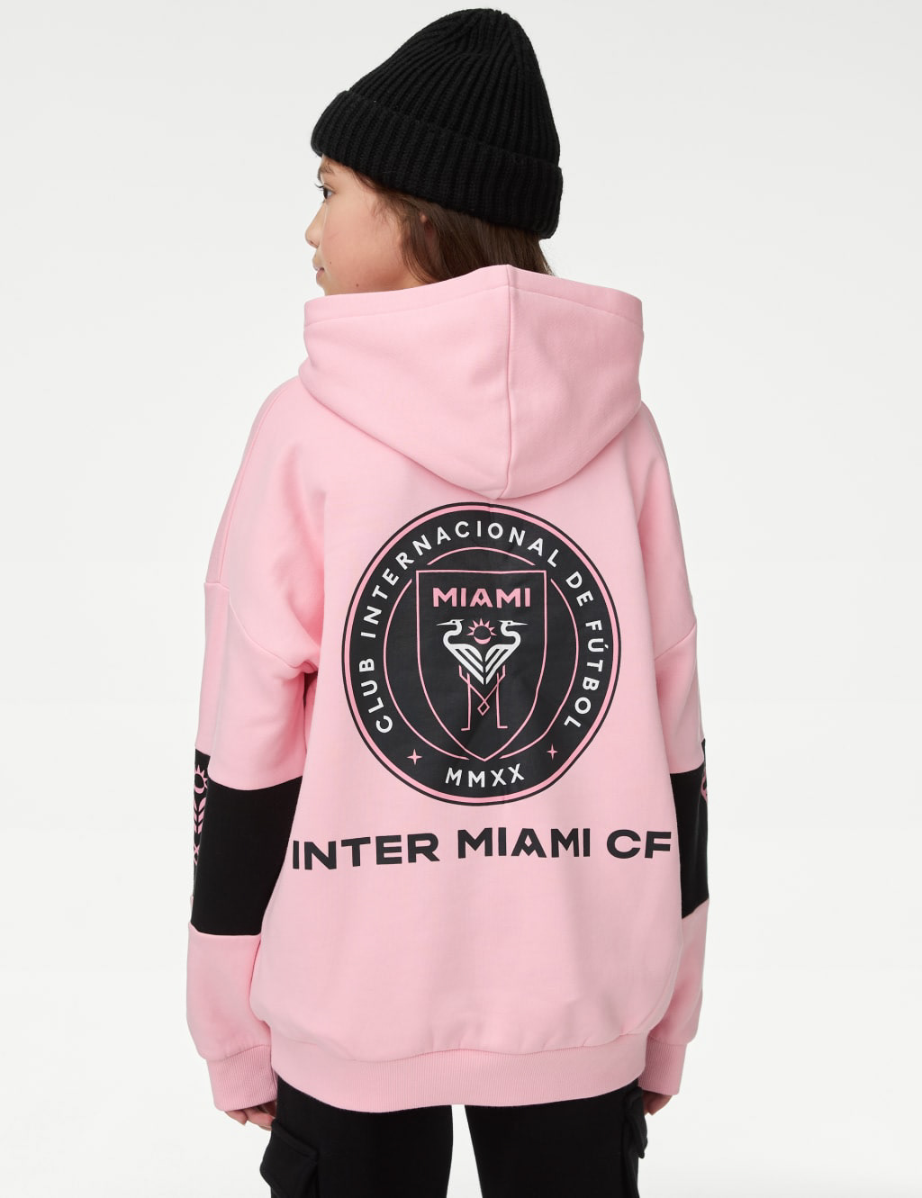 M&S Inter Miami Oversized Hoodie - Photography by Marks & Spencer