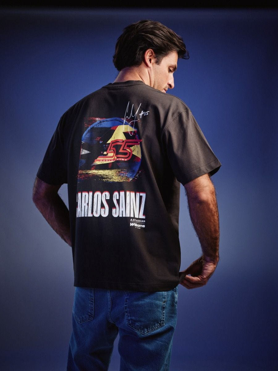 Carlos Sainz  Glitch Tee Rear Print