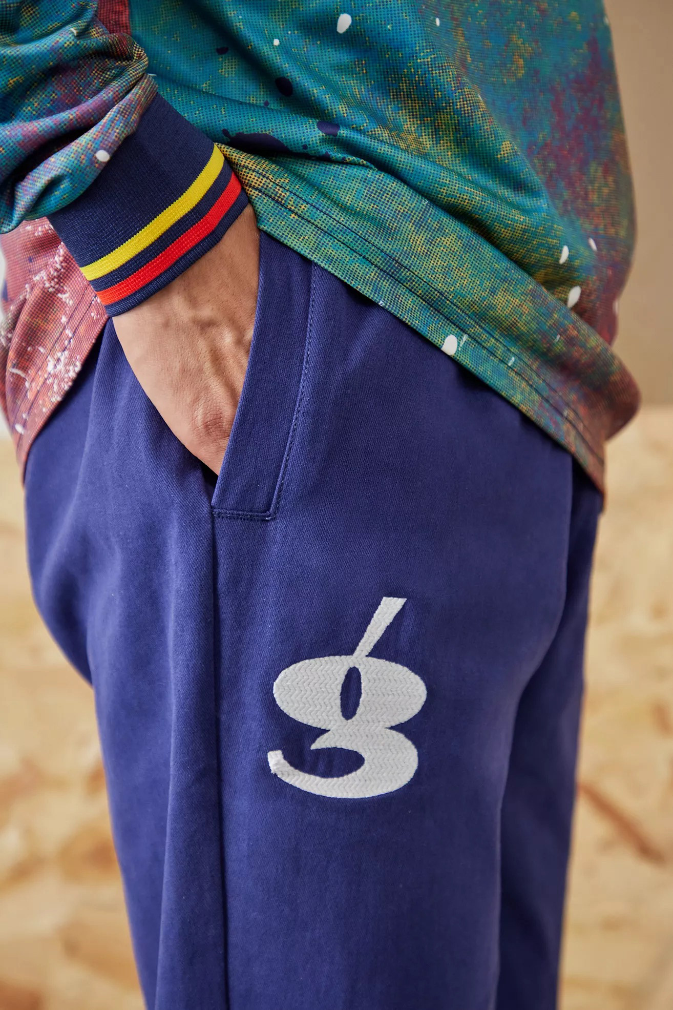 Umbro X Gio Goi Long Sleeve Football Jersey & Drill Pant Detail- Photograph by ©Urban Outfitters EU