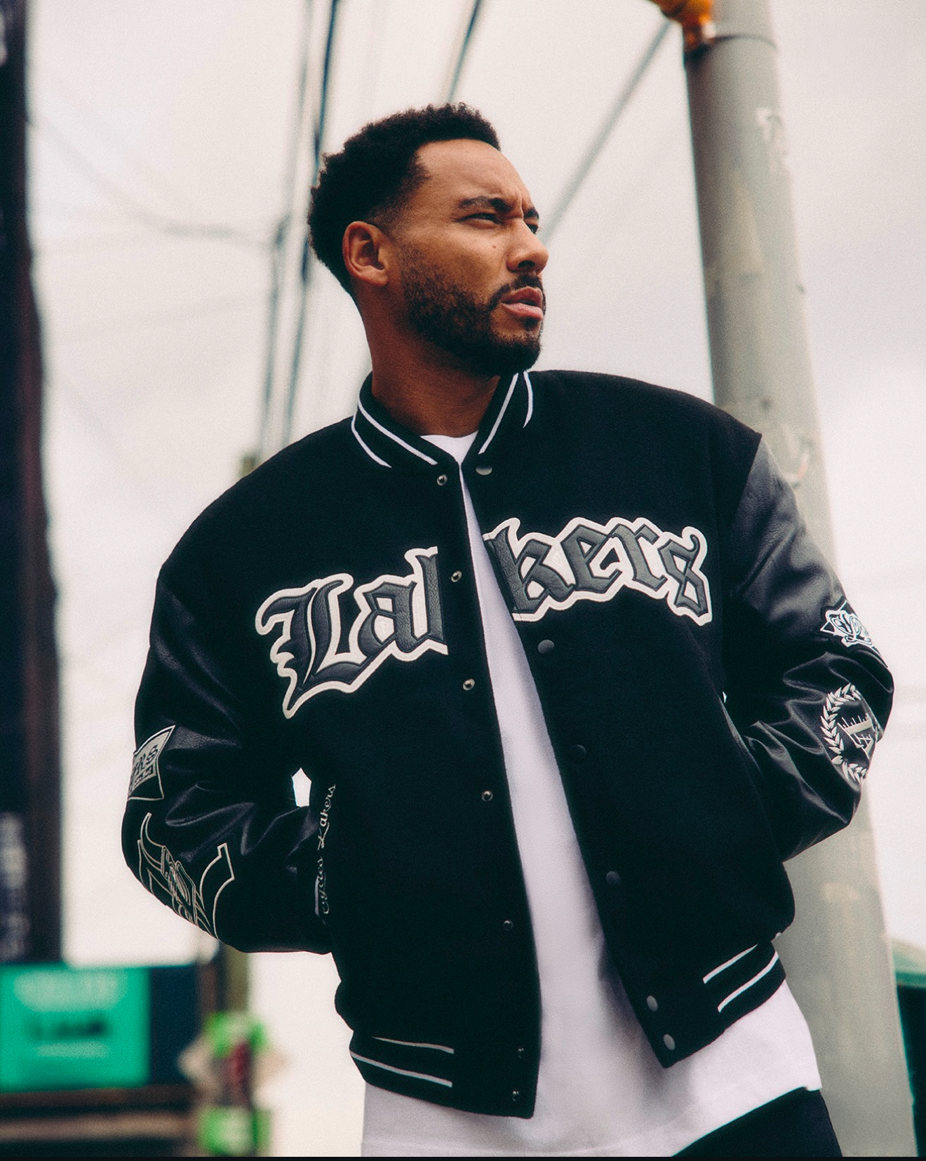 NBA x Josh Denzel [Primark] AW24 Lakers Jacket Photoshoot by Primark