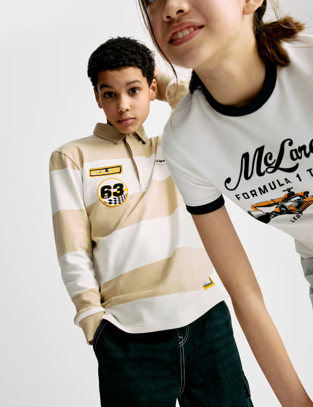 McLaren Formula 1 Rugby & Ringer Graphic Crop Tee - Photography By Marks & Spencer