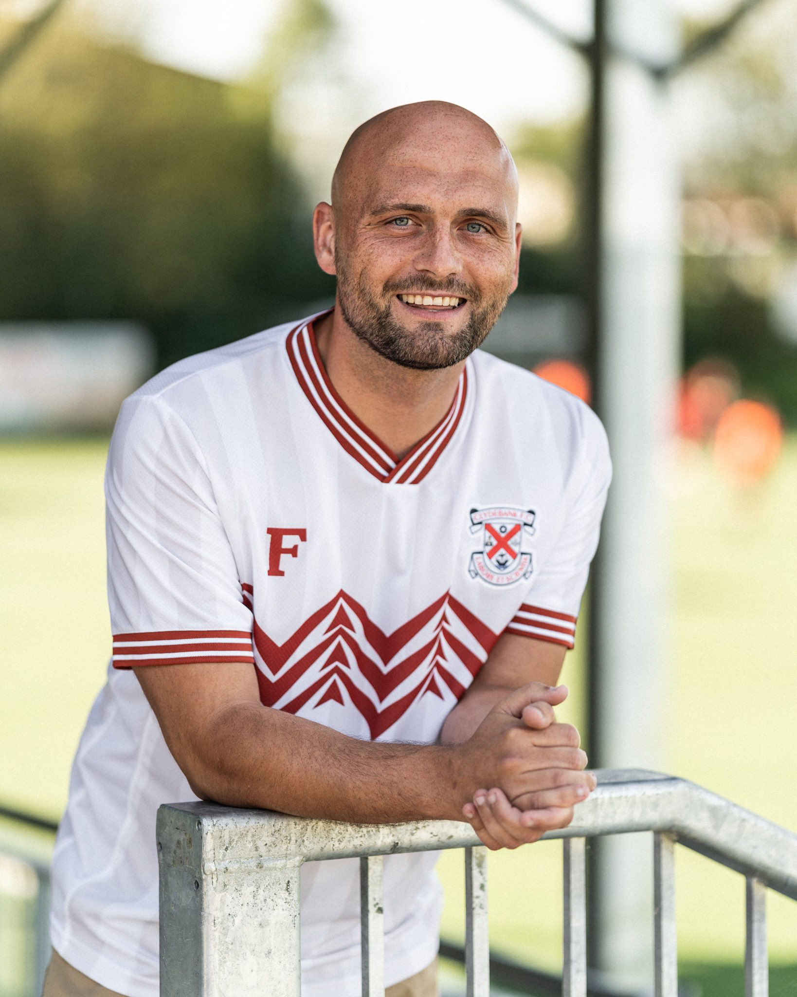 Finnieston X Clydebank FC Short Sleeve Jersey - Photograph ©Finnieston Clothing