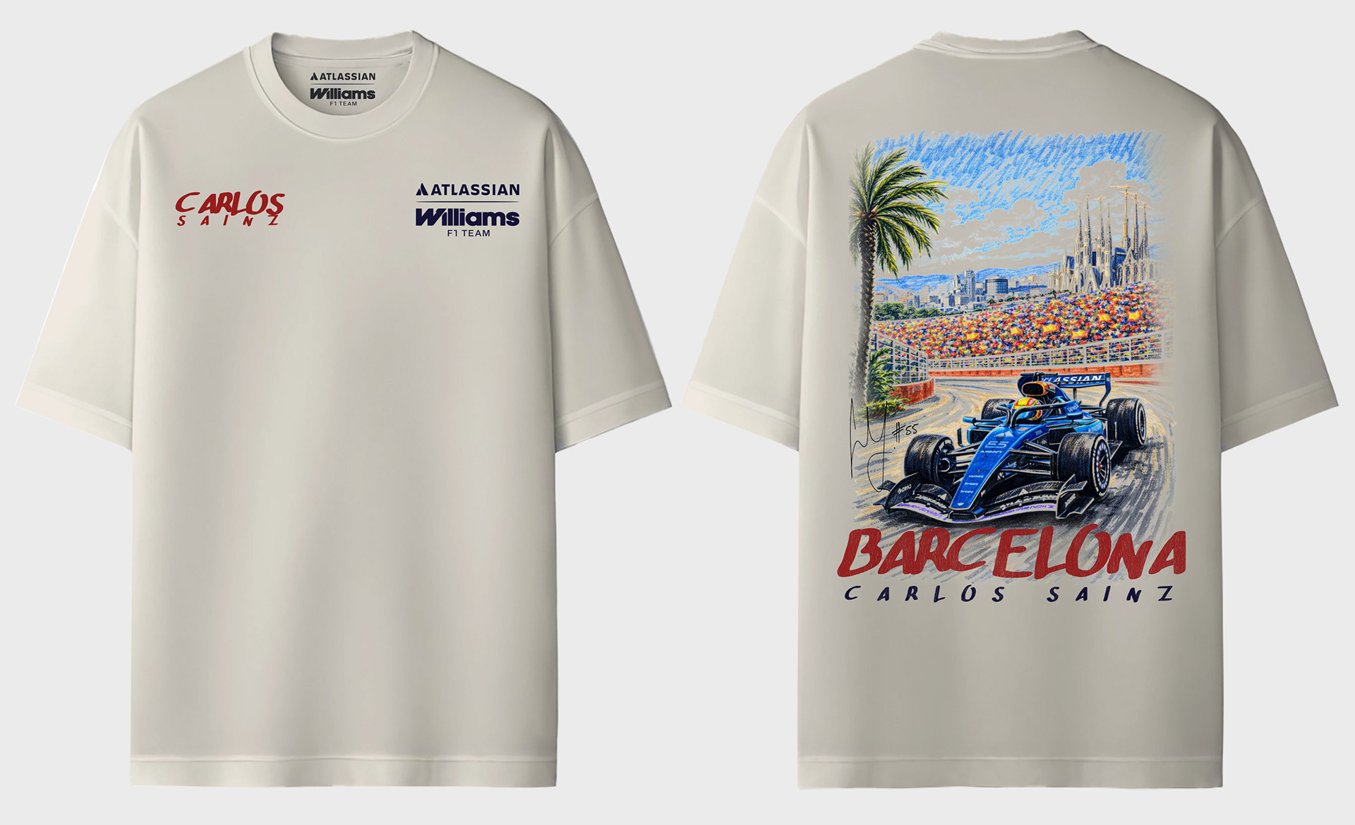 Williams F1 x Carlos Sainz Barcelona Graphic Tee