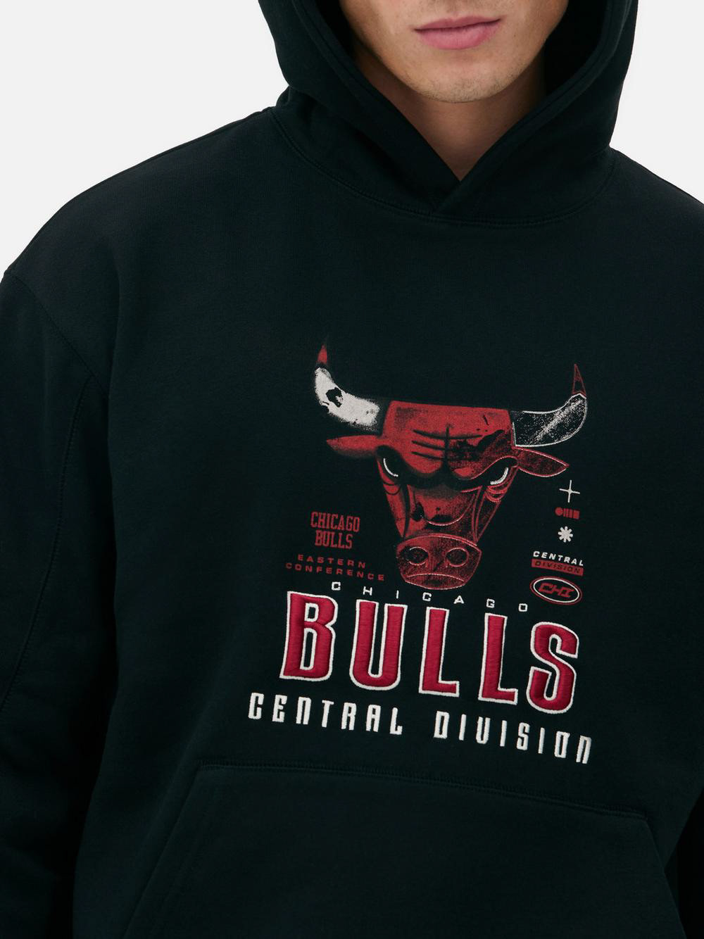 NBA x Josh Denzel [Primark] AW24 Chicago Bulls Hood. Photograph By Primark
