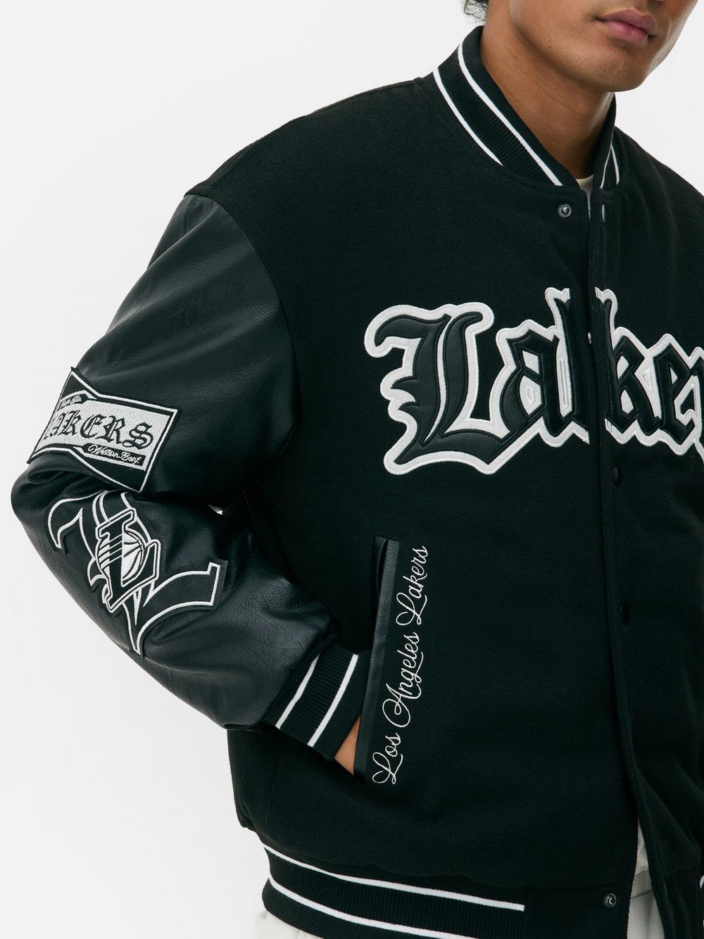 NBA x Josh Denzel [Primark] AW24 Lakers Jacket. Photograph By Primark