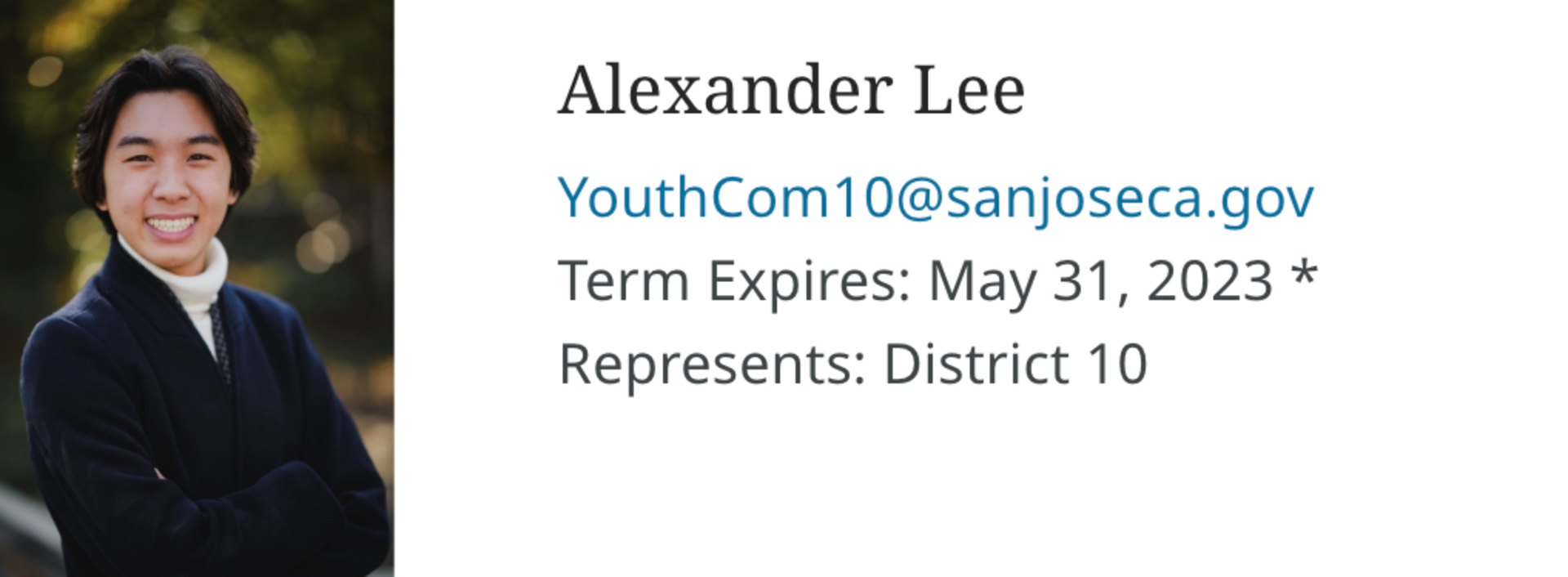 A screenshot from the official San Jose Public Library page.