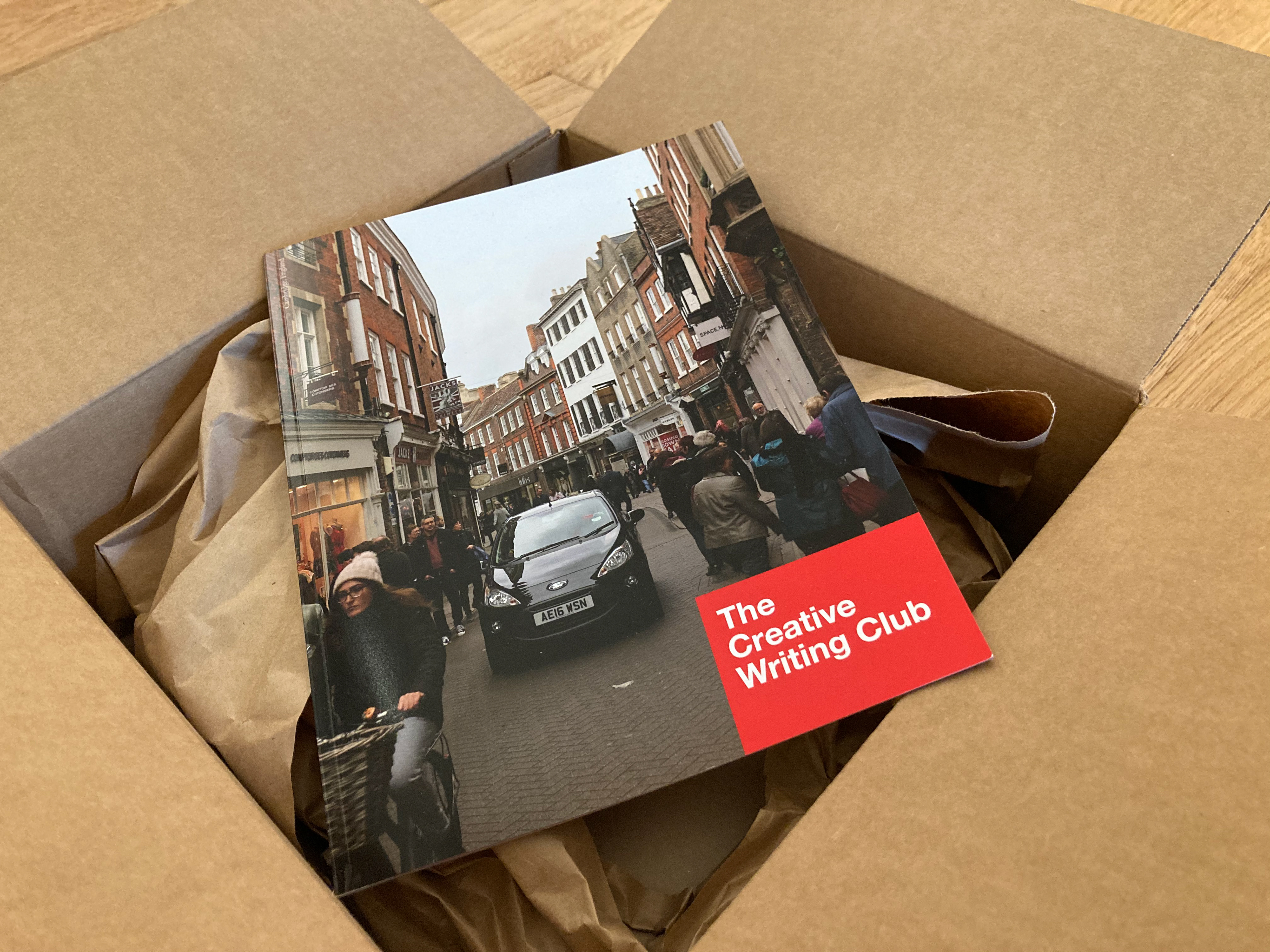 A Creative Writing Club magazine, just delivered from the press.
