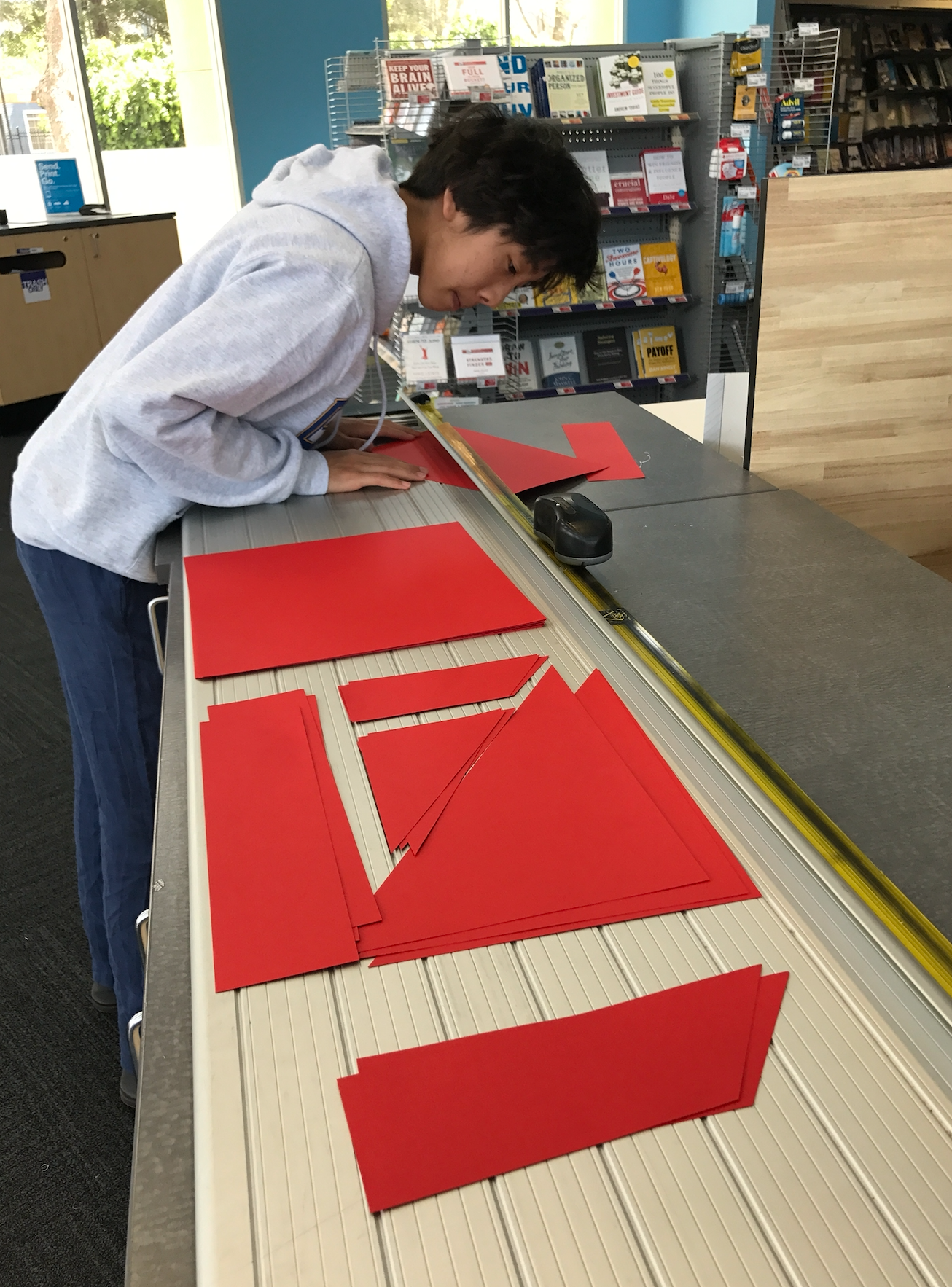 Making posters.