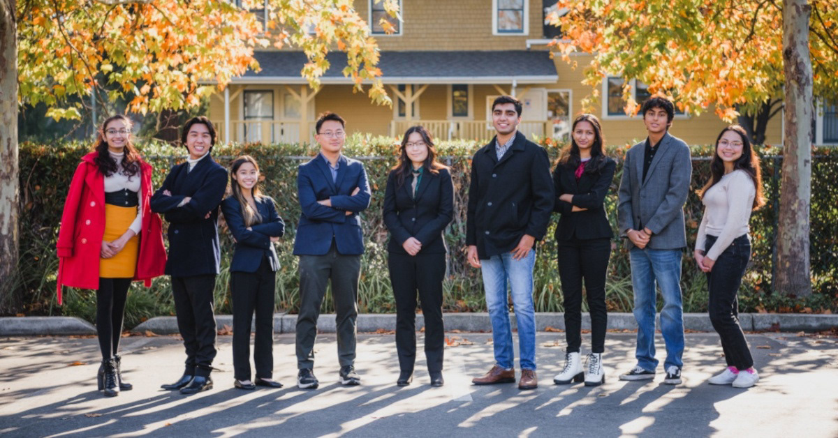Me, along with 8 members of the San Jose Youth Advisory Council.