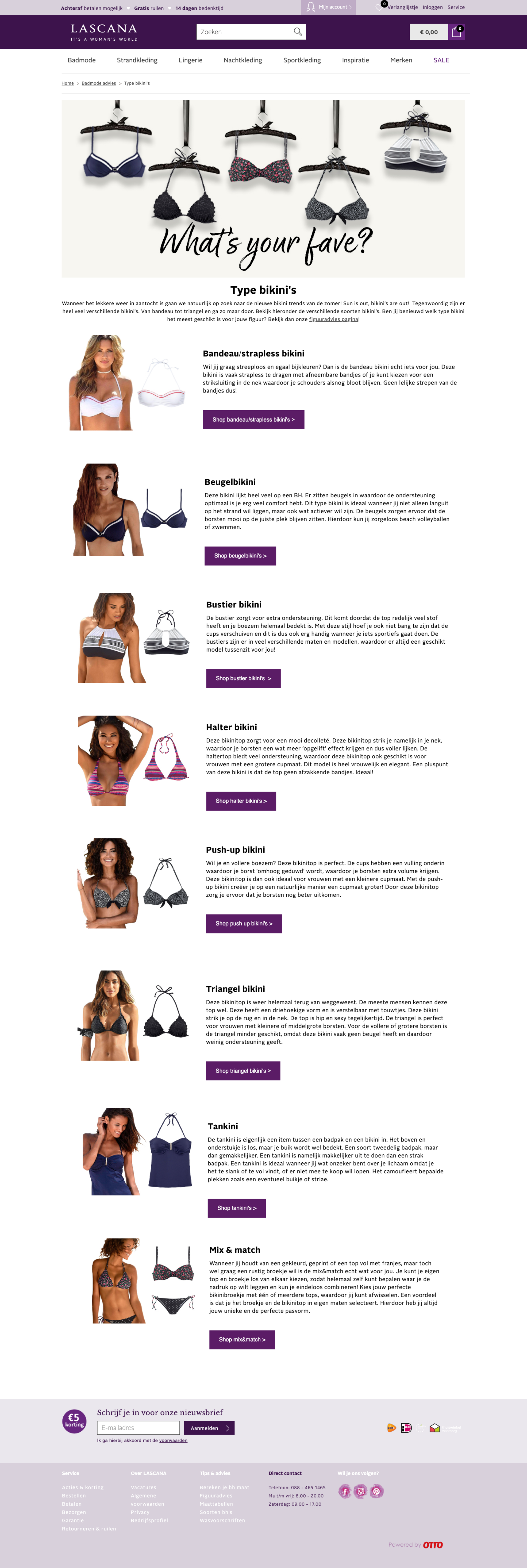Bikini vormen advies