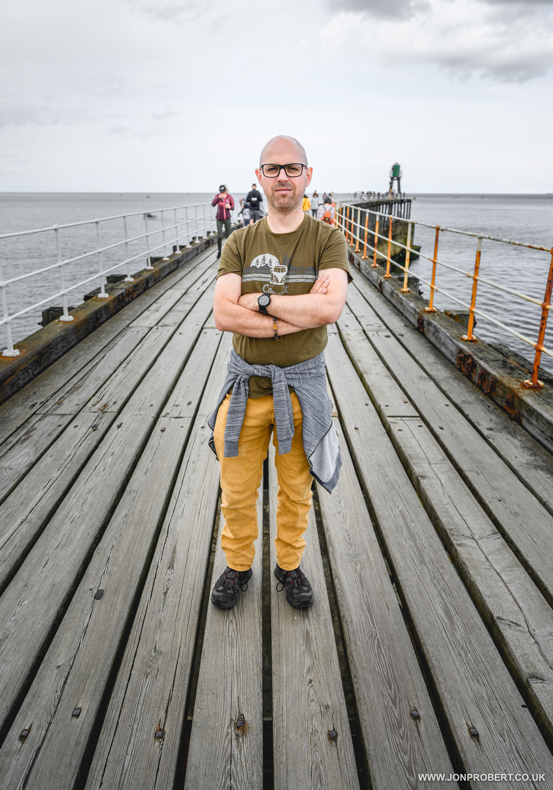 Jim on Whitby Pier