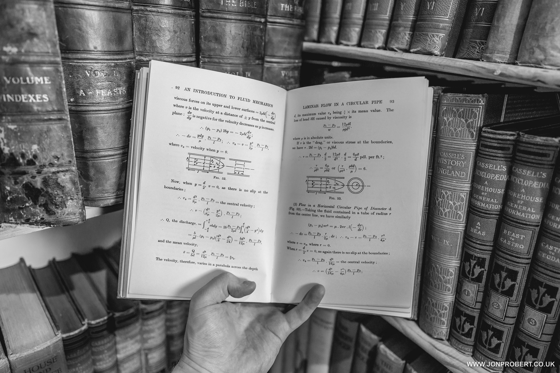 Scriveners books shop find. Fluid mechanics textbook from 1940s