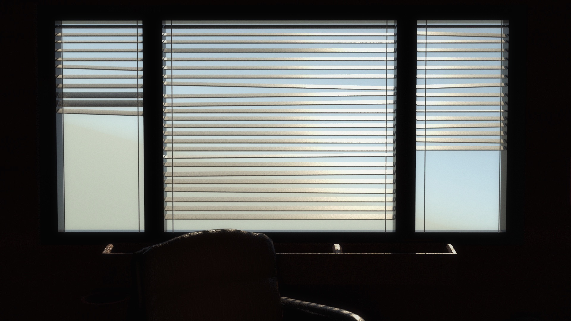 Venetian blinds prop render.