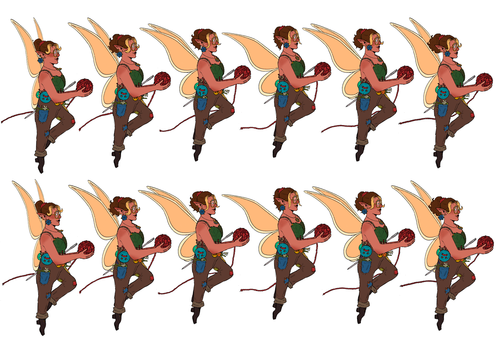 Animation sprite sheet.