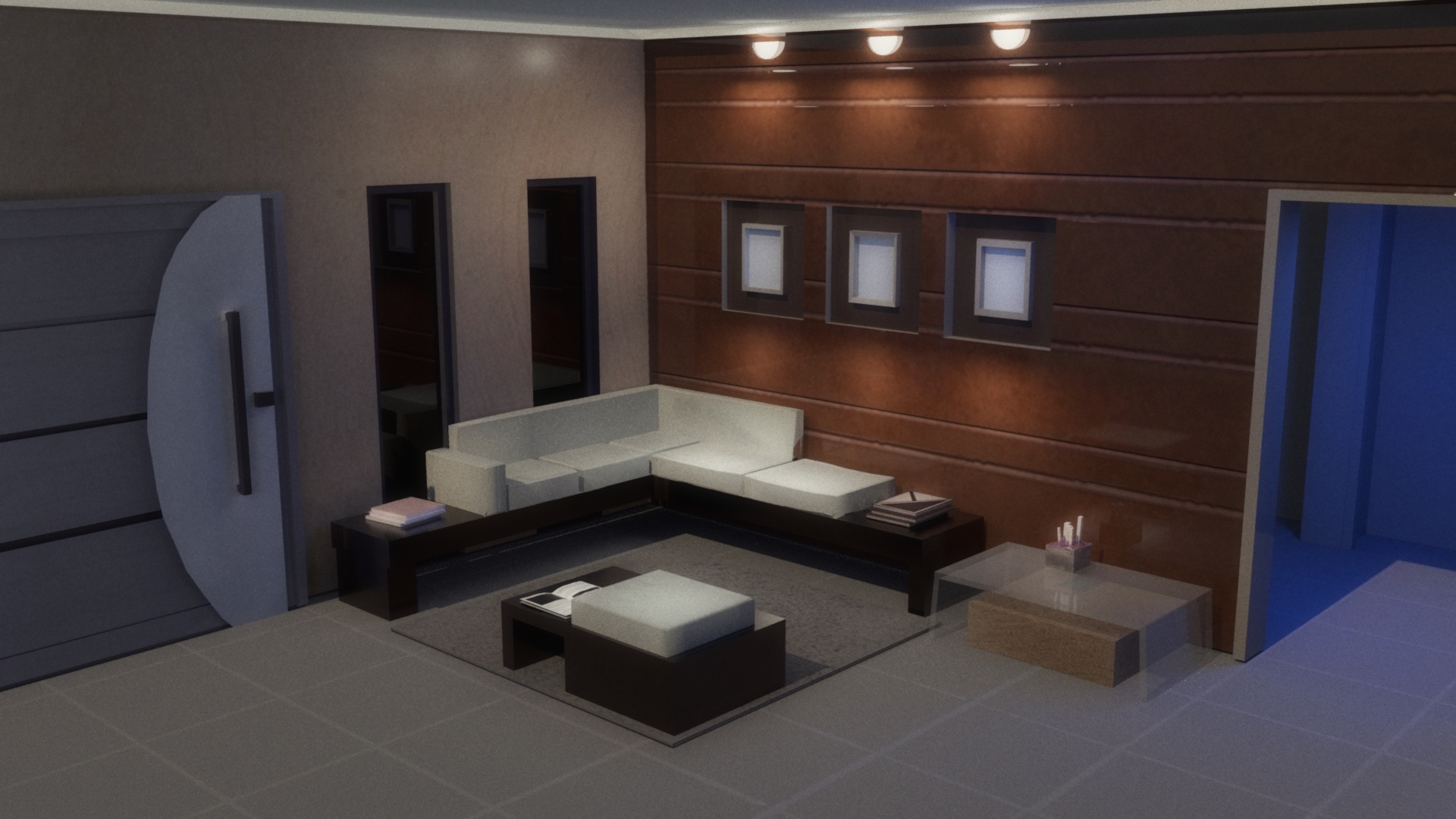 Room model based on reference photo.