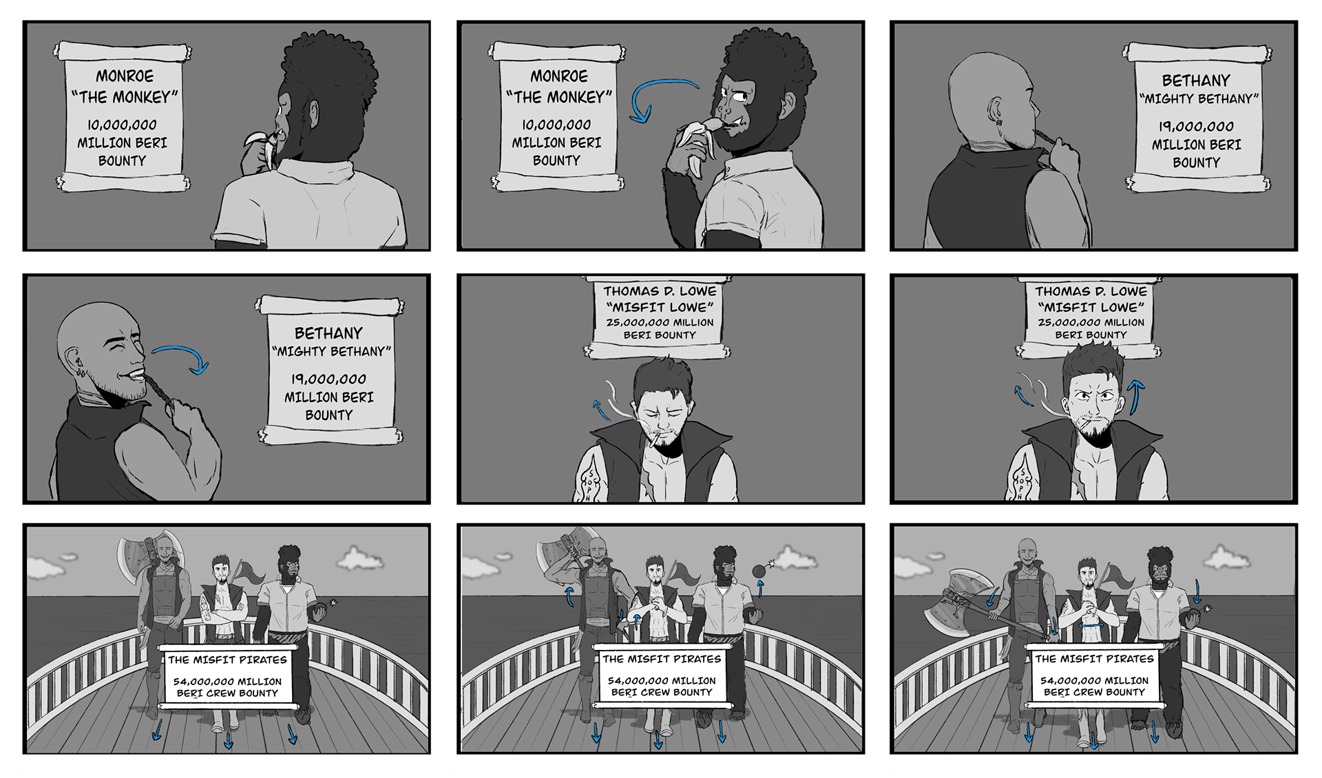 Commissioned storyboard for YoJack87.