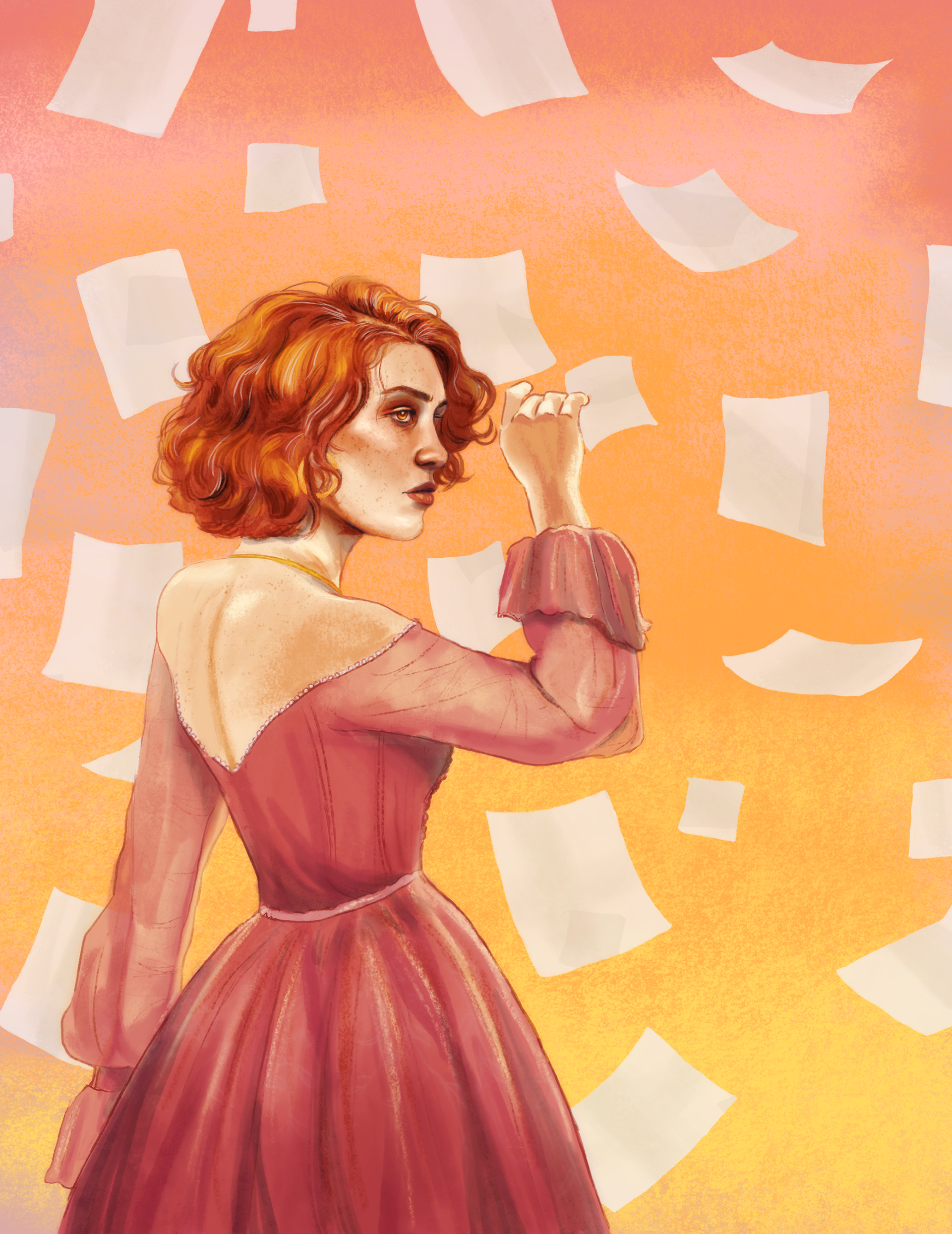 "Cleo," 2026, digital painting.