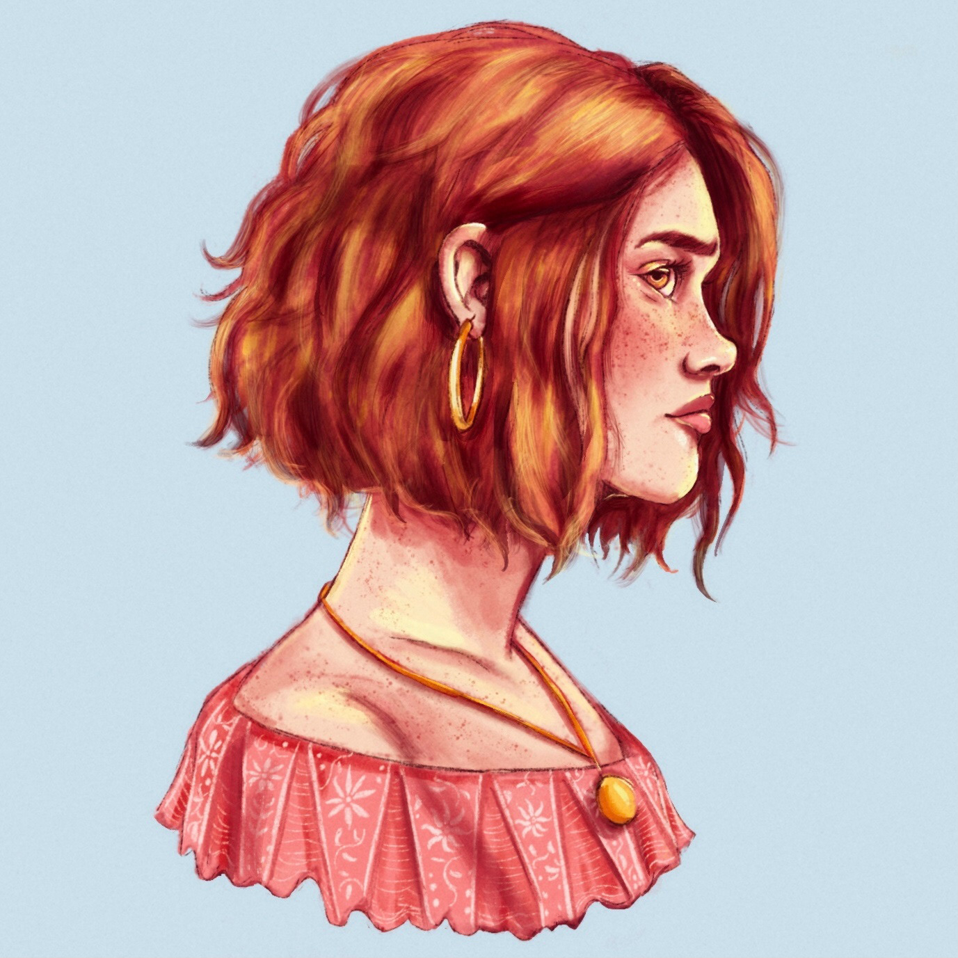 “Inquisitive,” 2021, digital painting, 1377x1377px