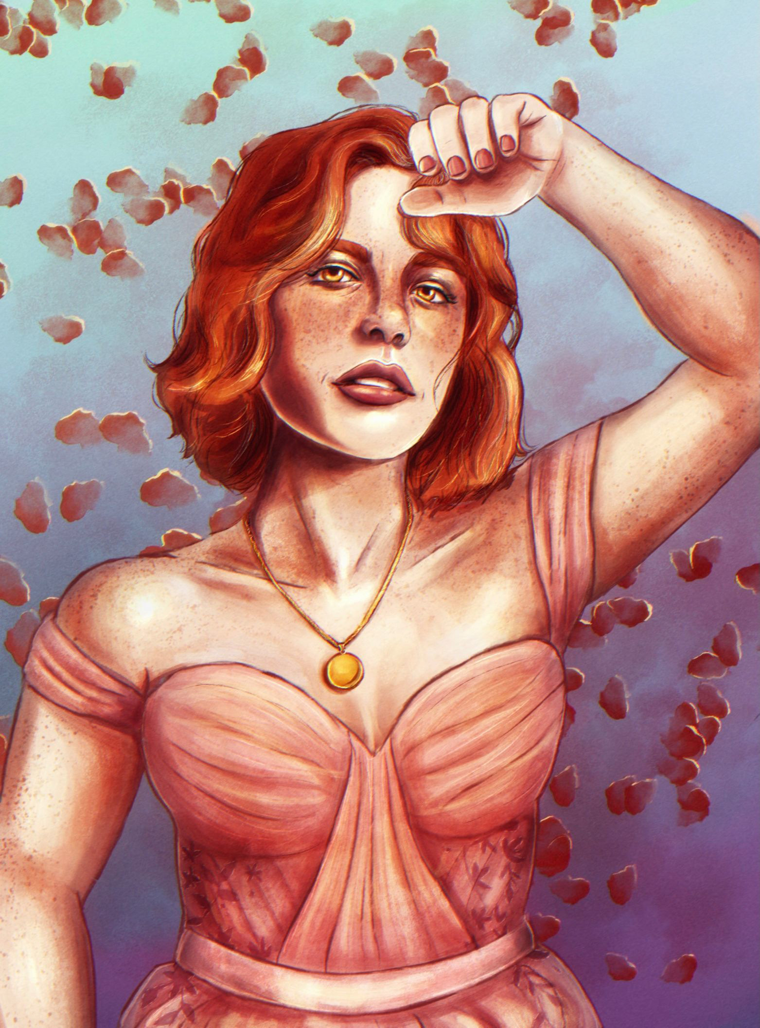 “Petal Promises,” 2021, digital painting, 1668x2224px