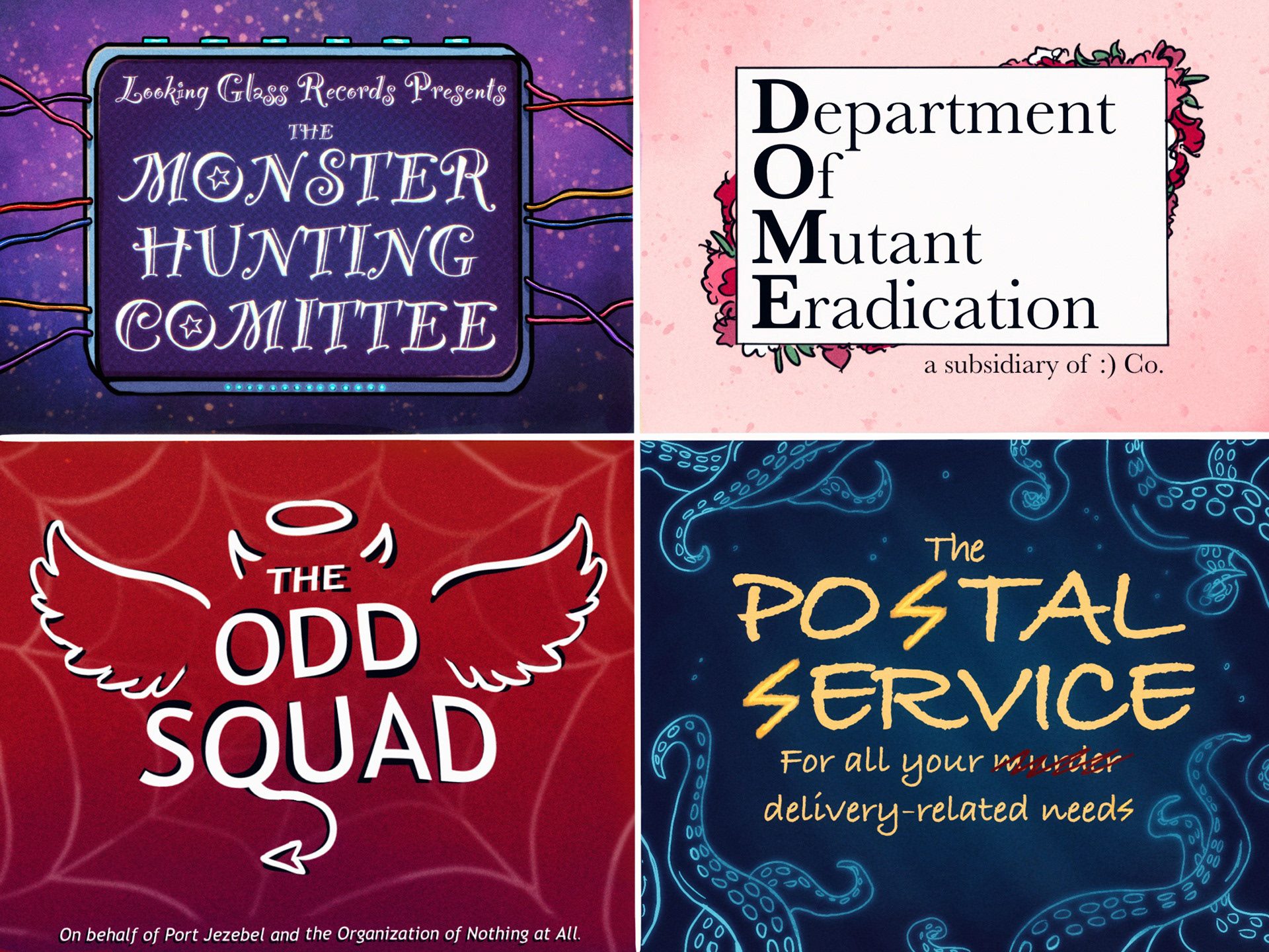 TTRPG team logo concepts, 2021, digital art, 2224x1668px