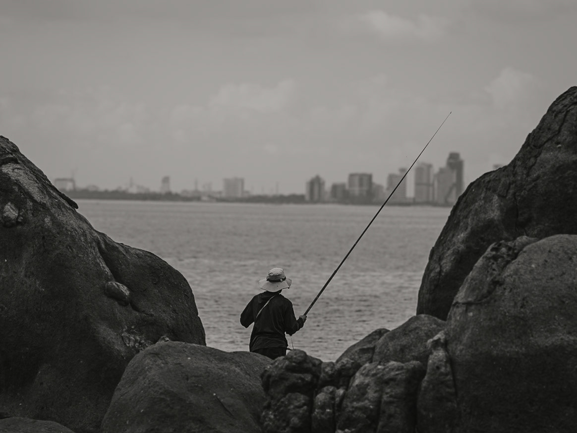 Fisherman on Sơn Trà Peninsula, Đà Nẵng, Oct. 2025