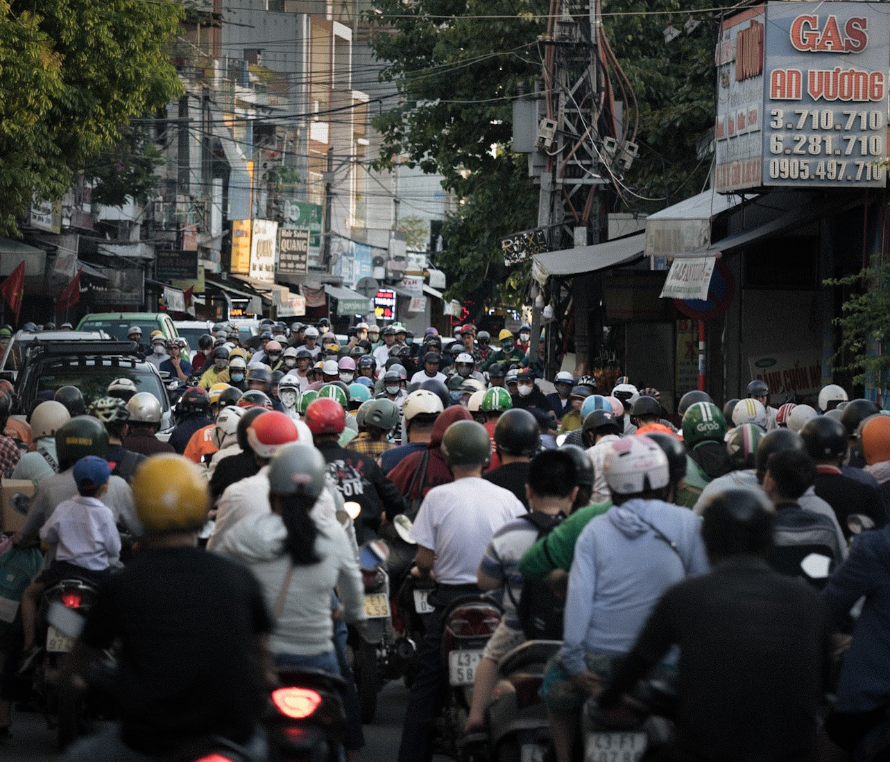 Rush Hour near the Railway Line, Đà Nẵng, Vietnam