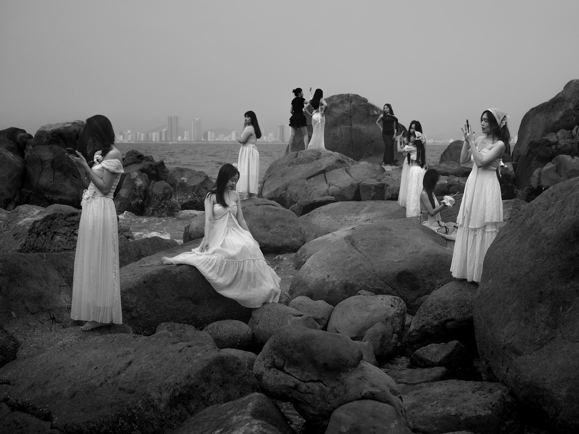 Women Taking Photographs on Sơn Trà Peninsula, Đà Nẵng, May 2025