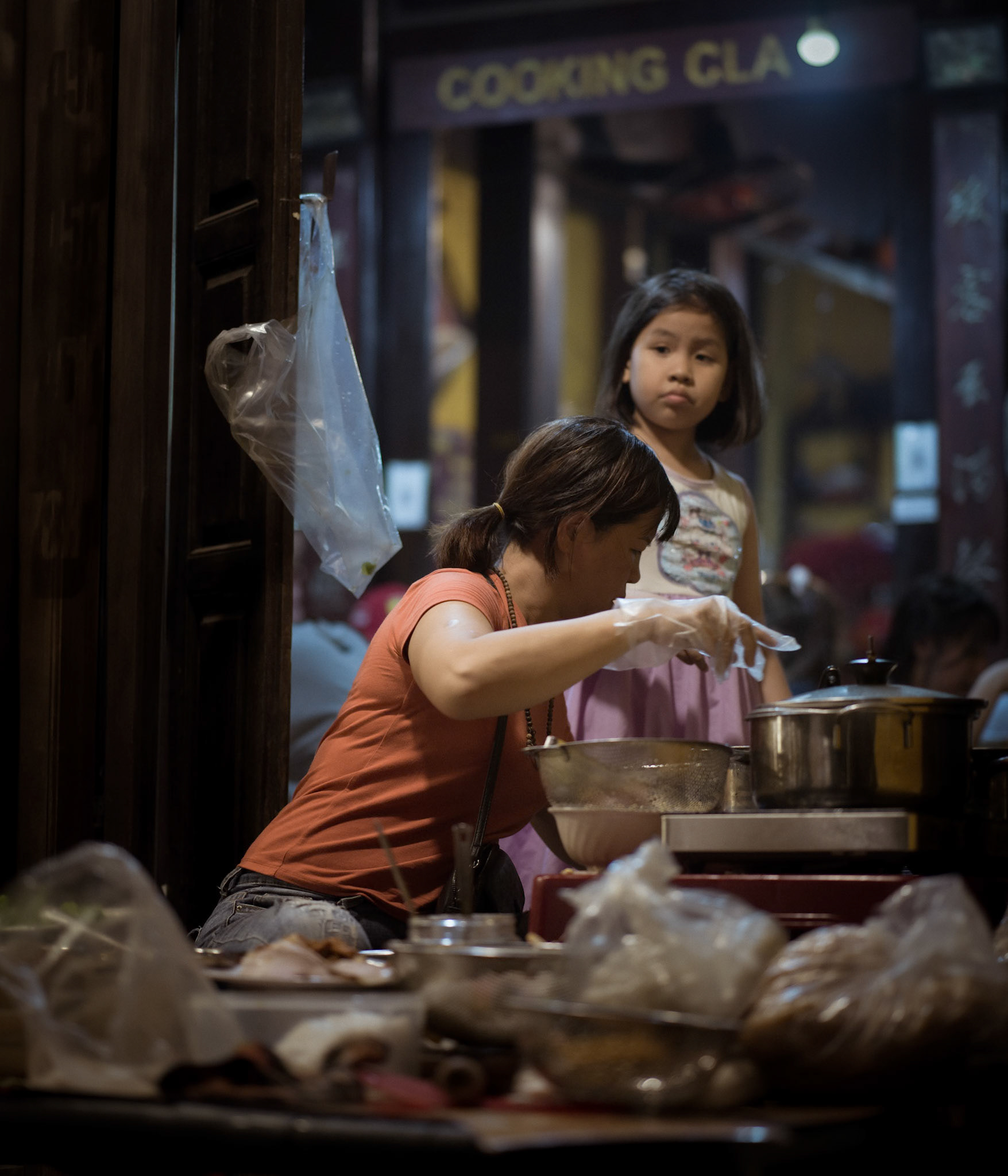 Food Preparation at a Shop, Hội An Ancient Town, May 2025