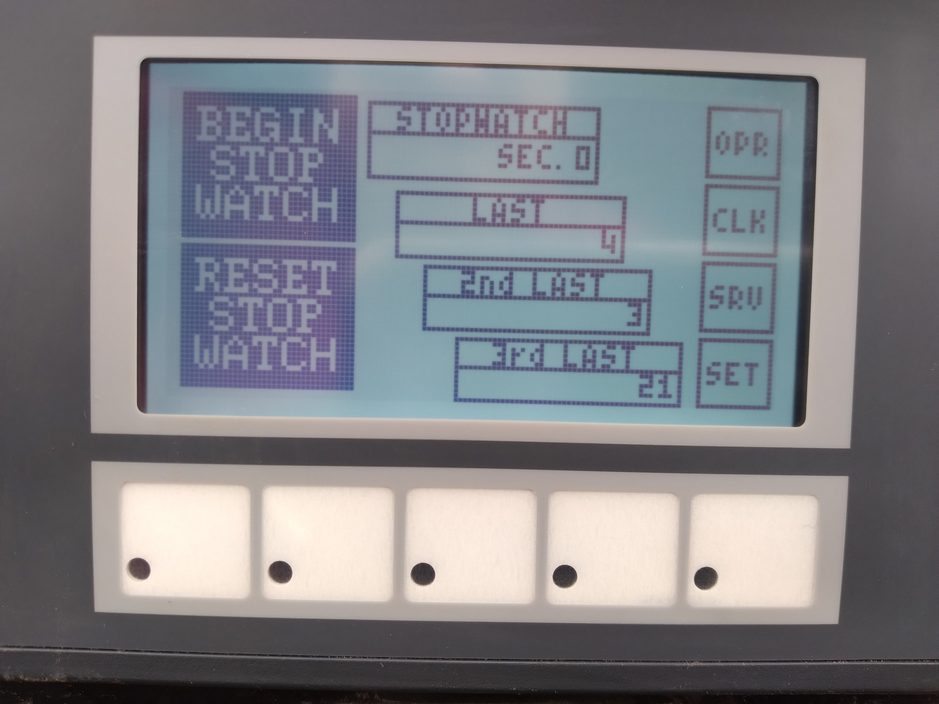 stopwatch screen