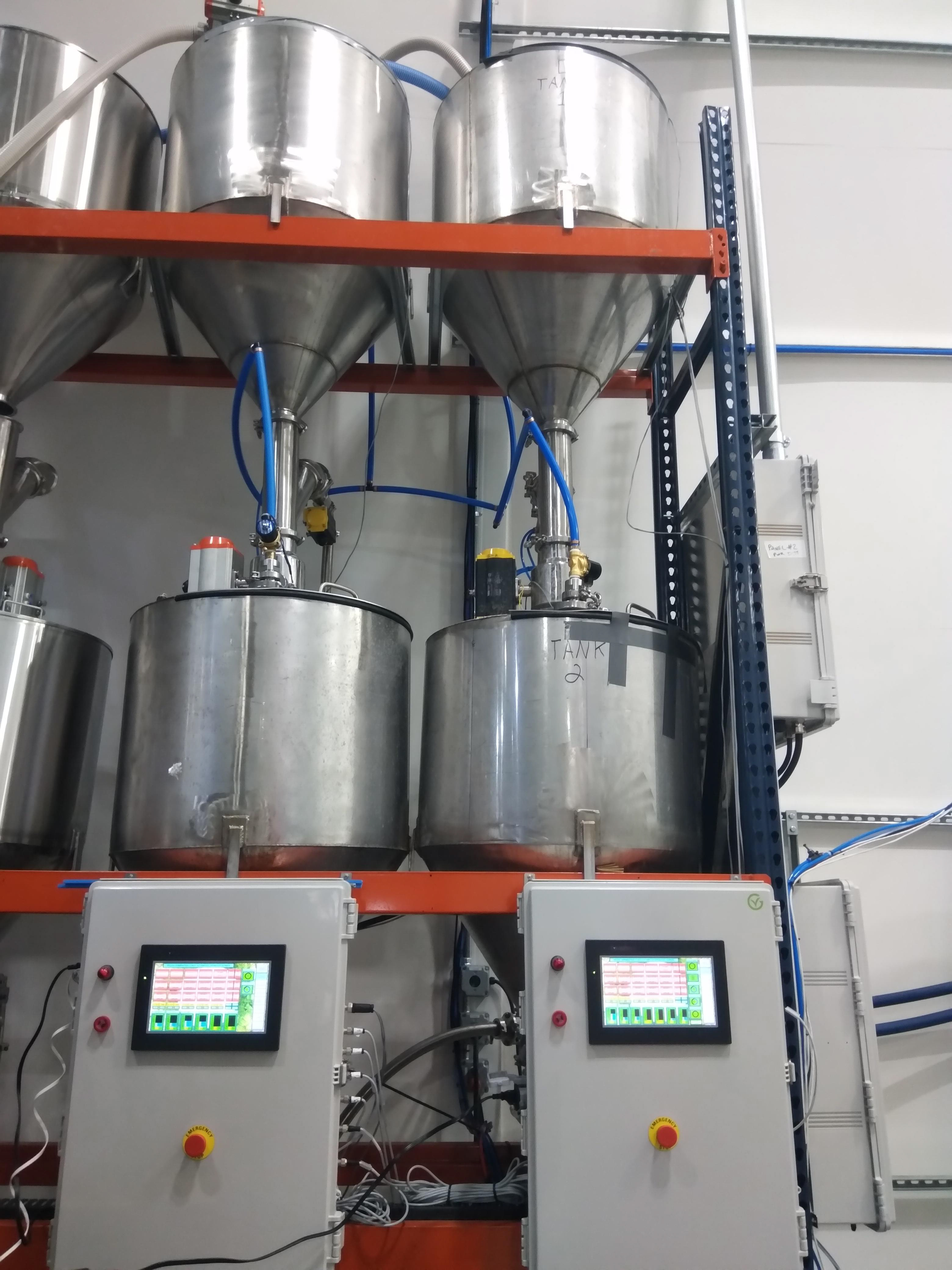 Germination tanks with controls