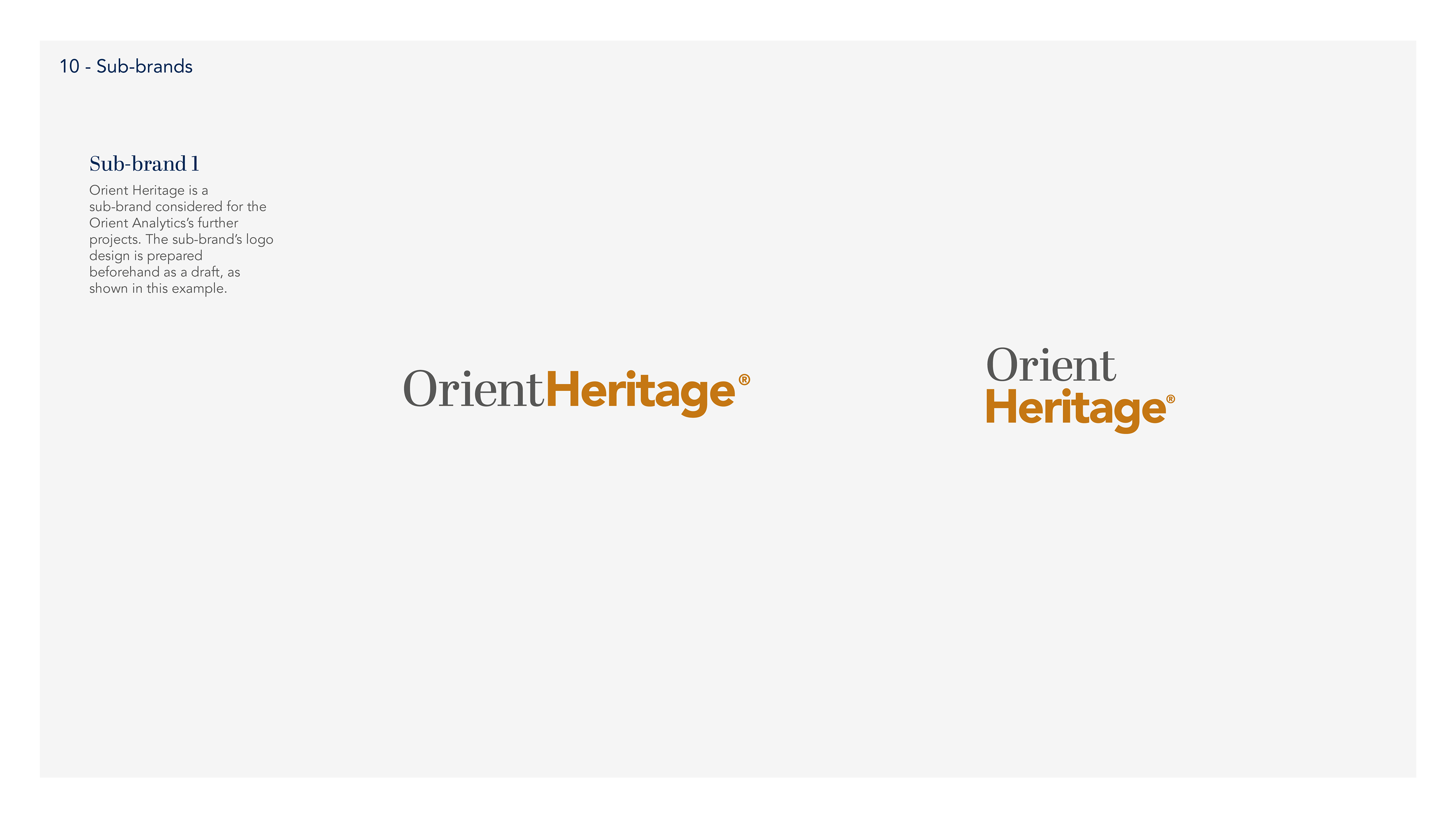 Orient Heritage