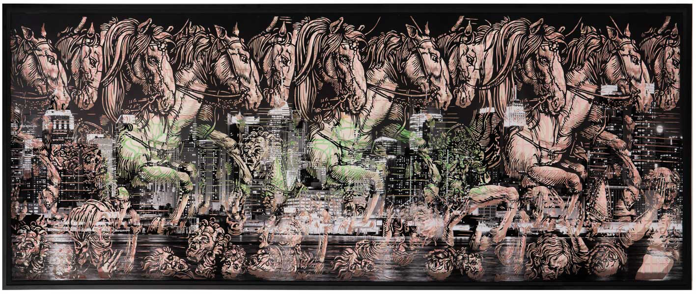 A Visitation 29” x 72” 2020 By Matthew Picton