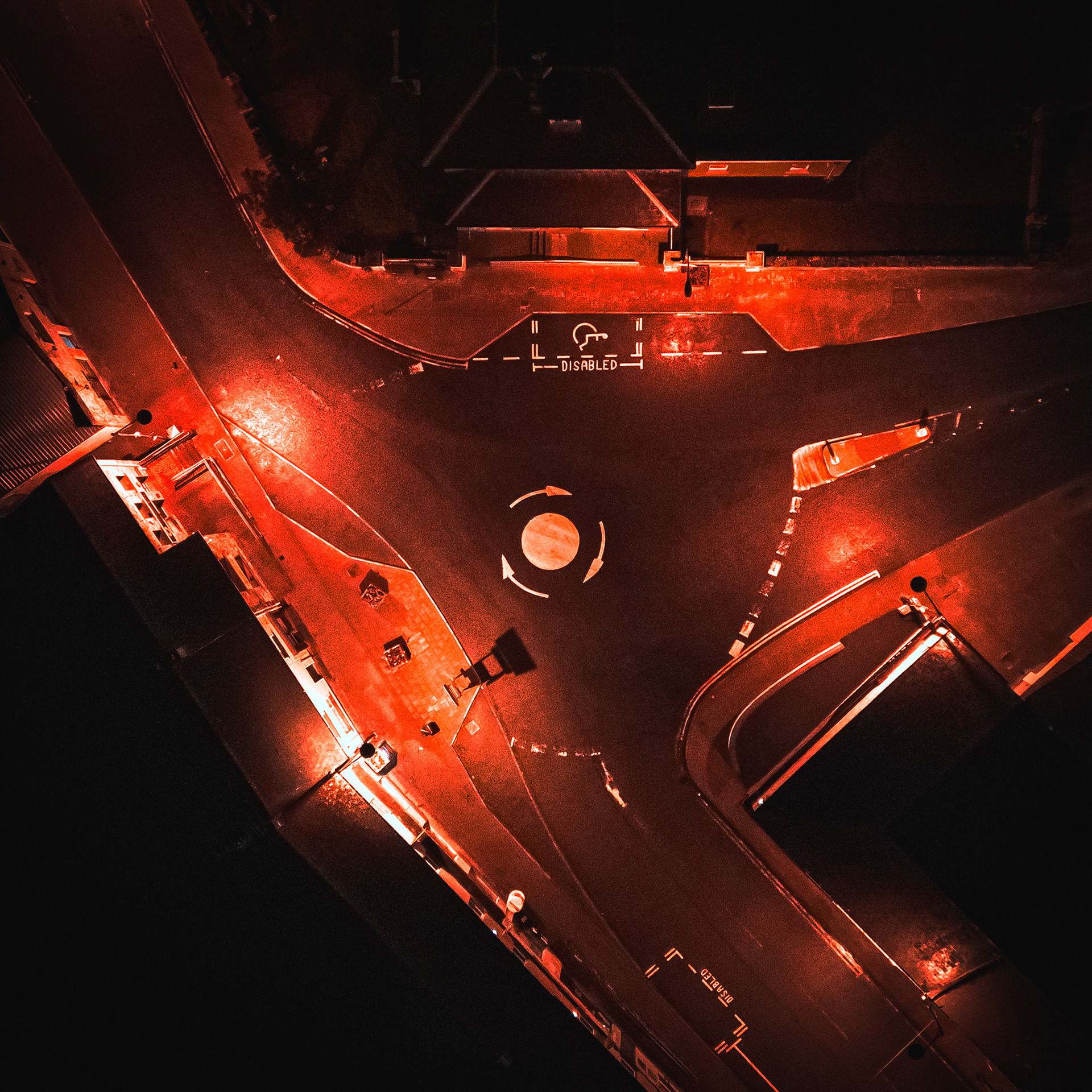 Kesh Round About at Night