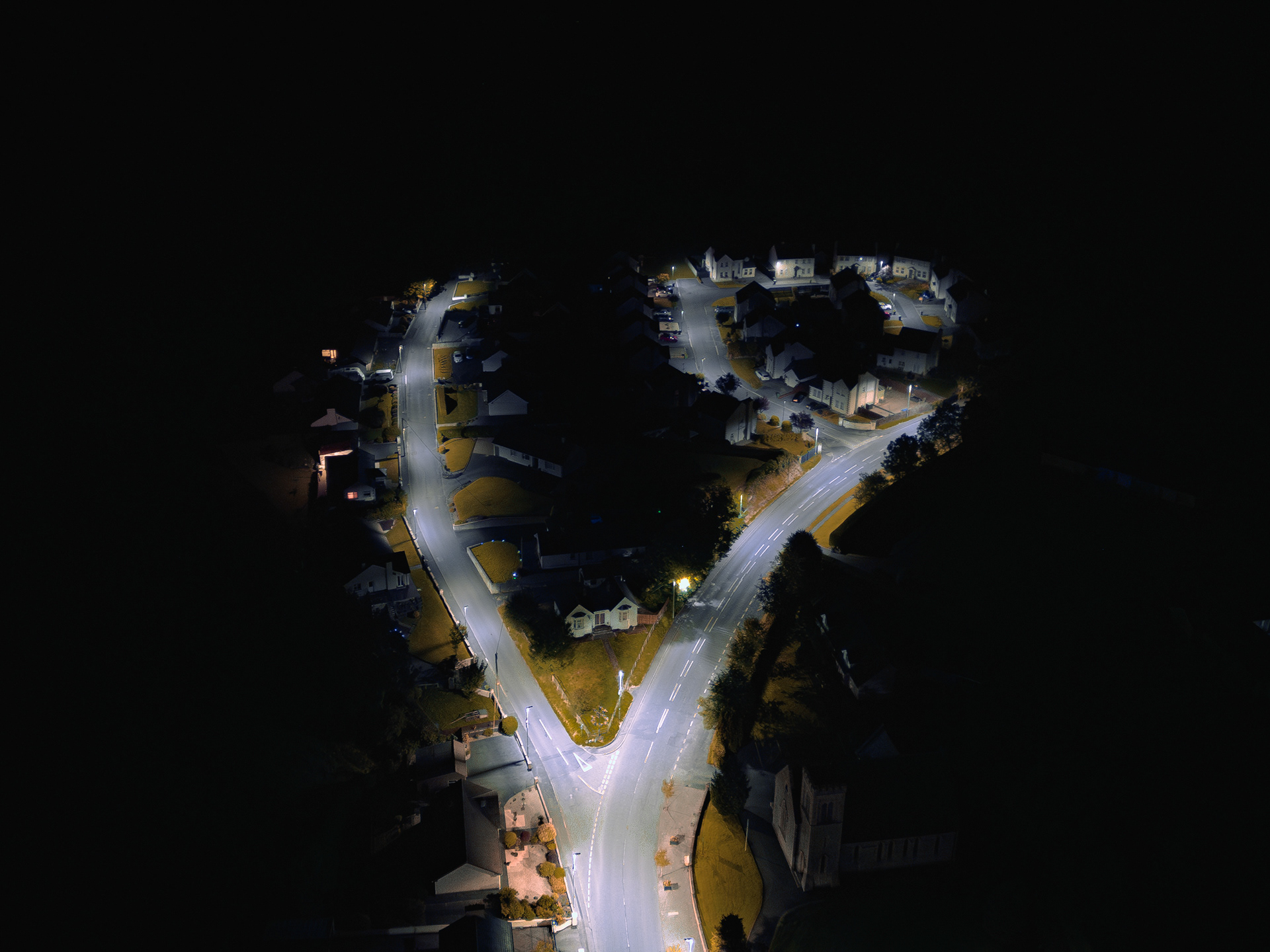 Beeches Park at Night
