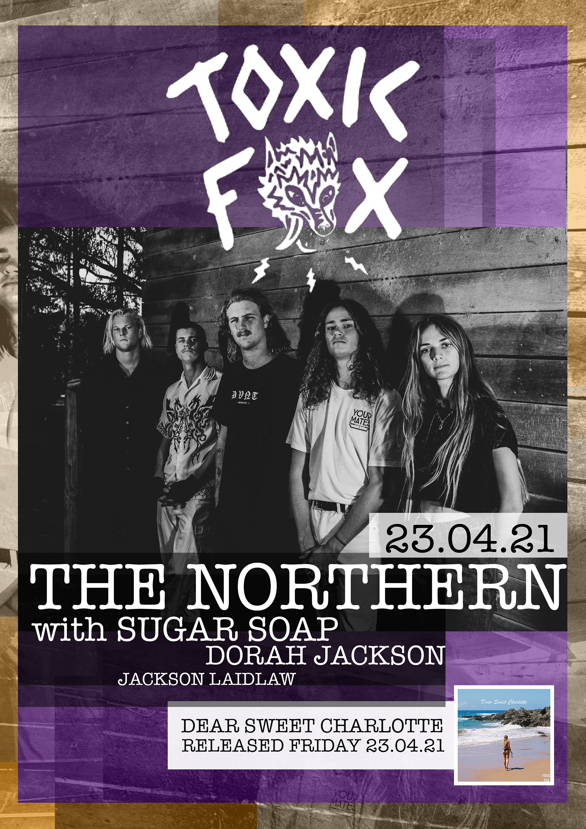 TOXIC FOX GIG POSTER