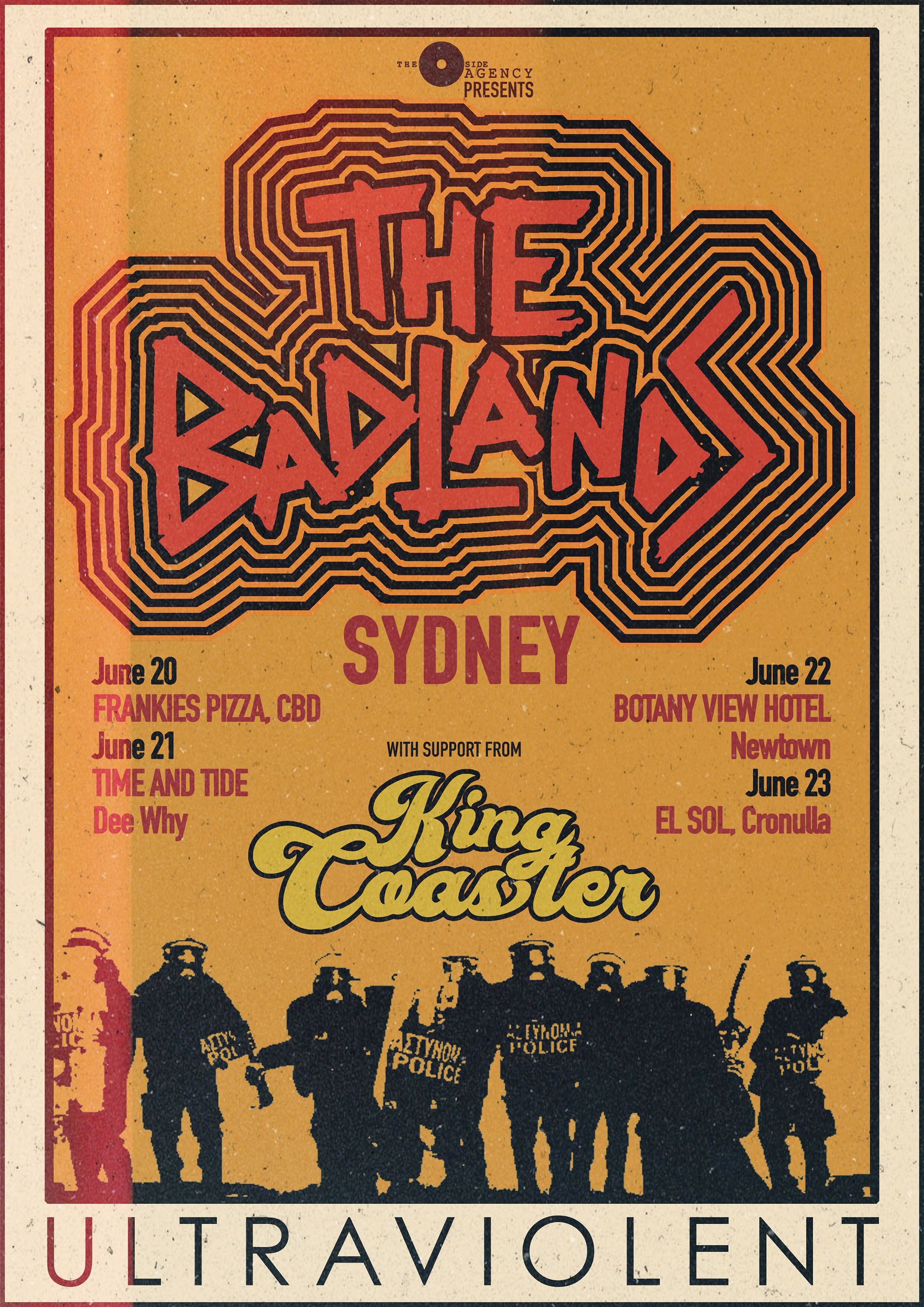THE BADLANDS TOUR POSTER