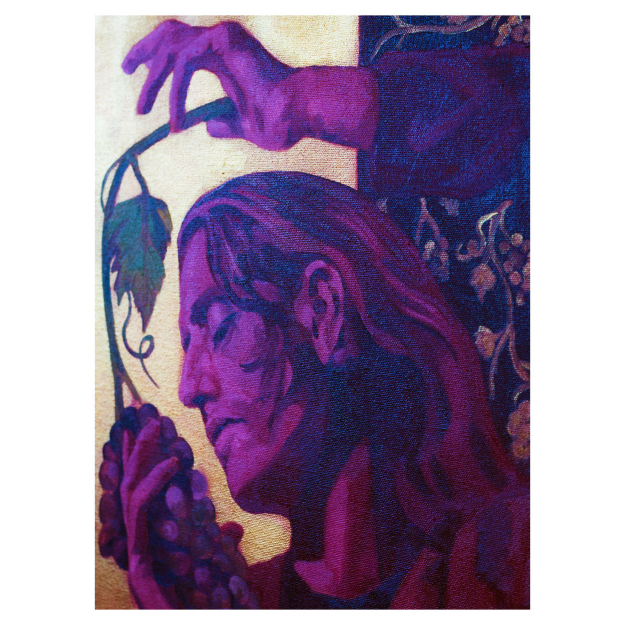 Dionysis. Oil and gold acrylic on canvas