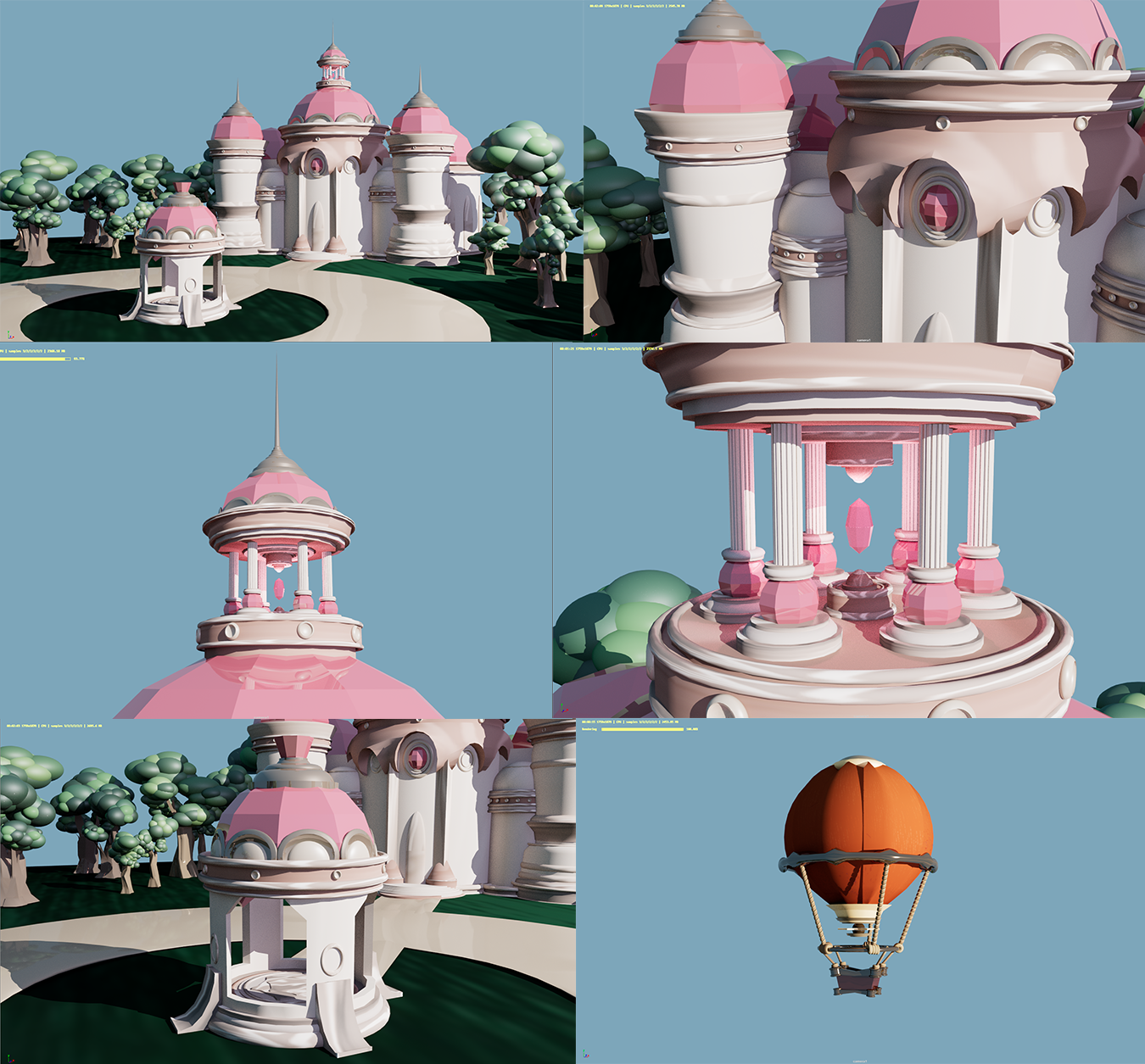 Gem Castle: Autodesk Maya | 2023