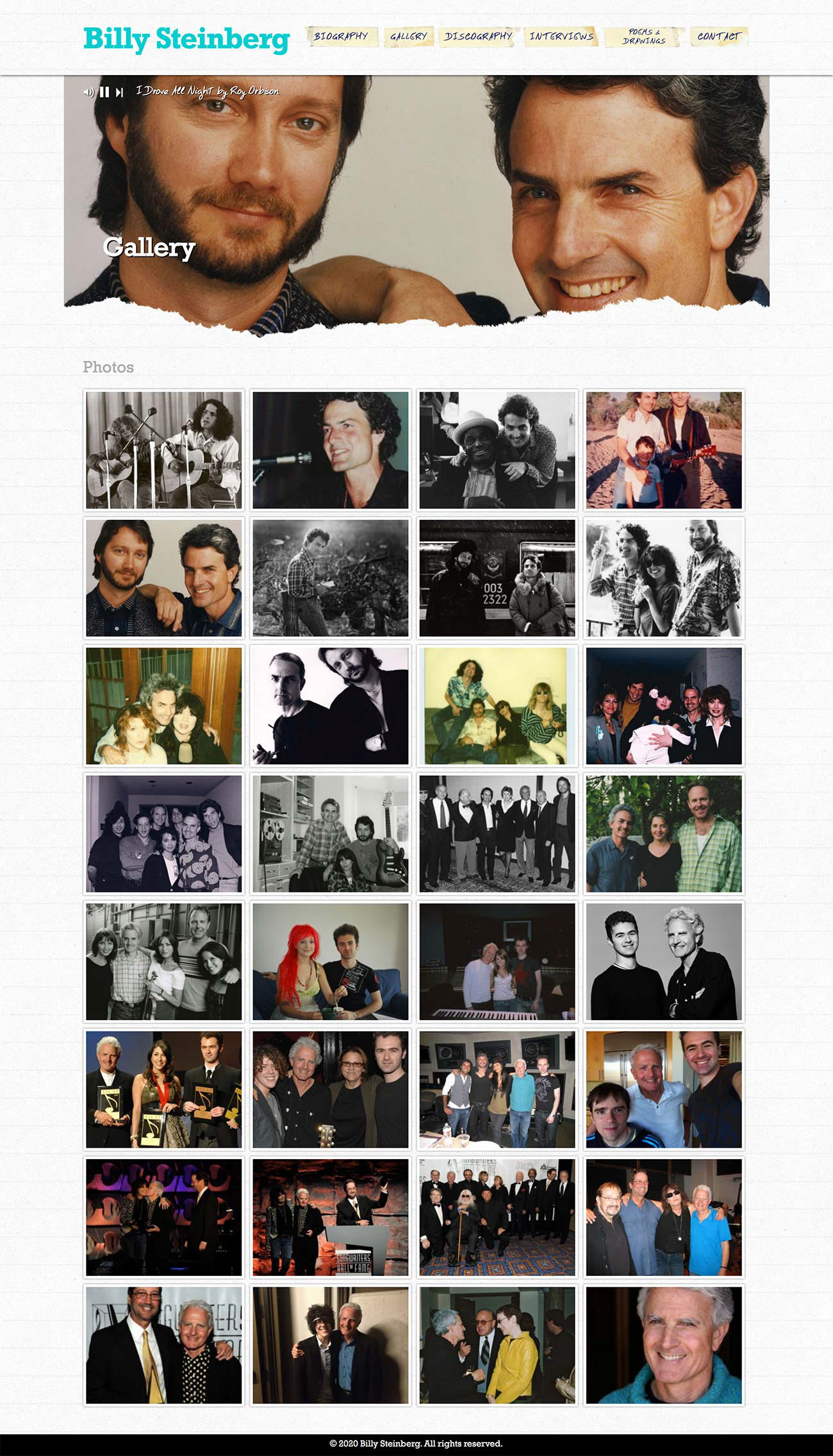 Gallery page - before