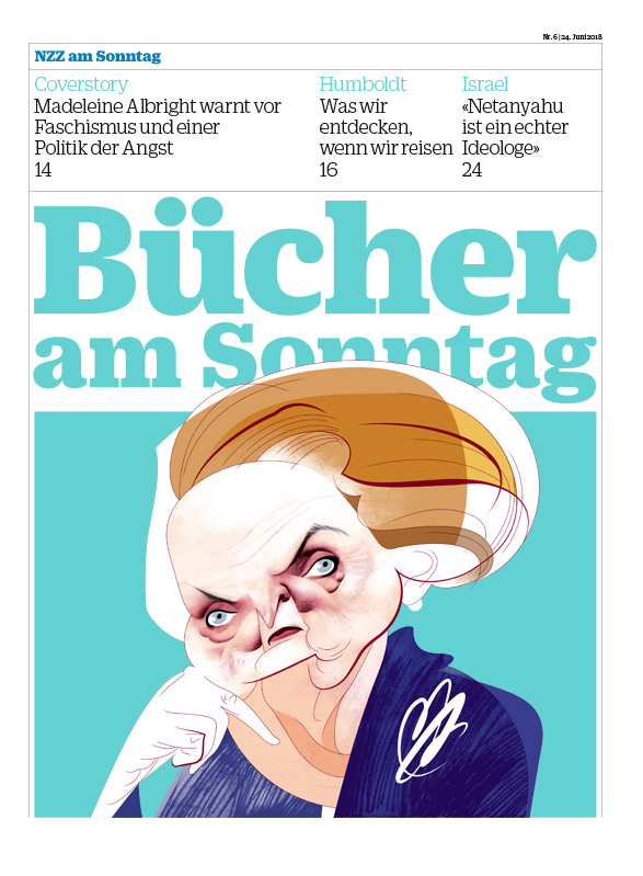 André Carrilho - Covers for NZZ's Bücher am Sonntag